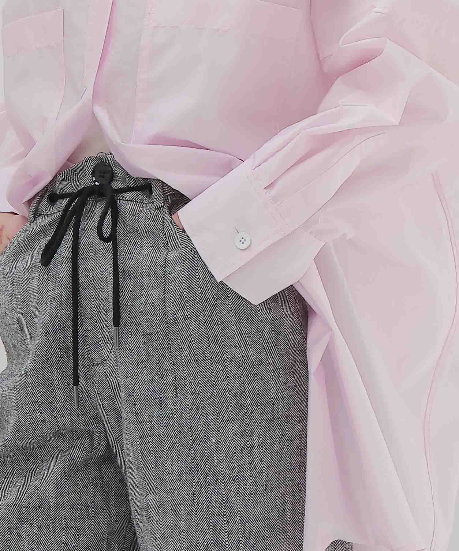 ＜BAUM UND PFERDGARTEN＞NANNY Herringbone Linen Trousers