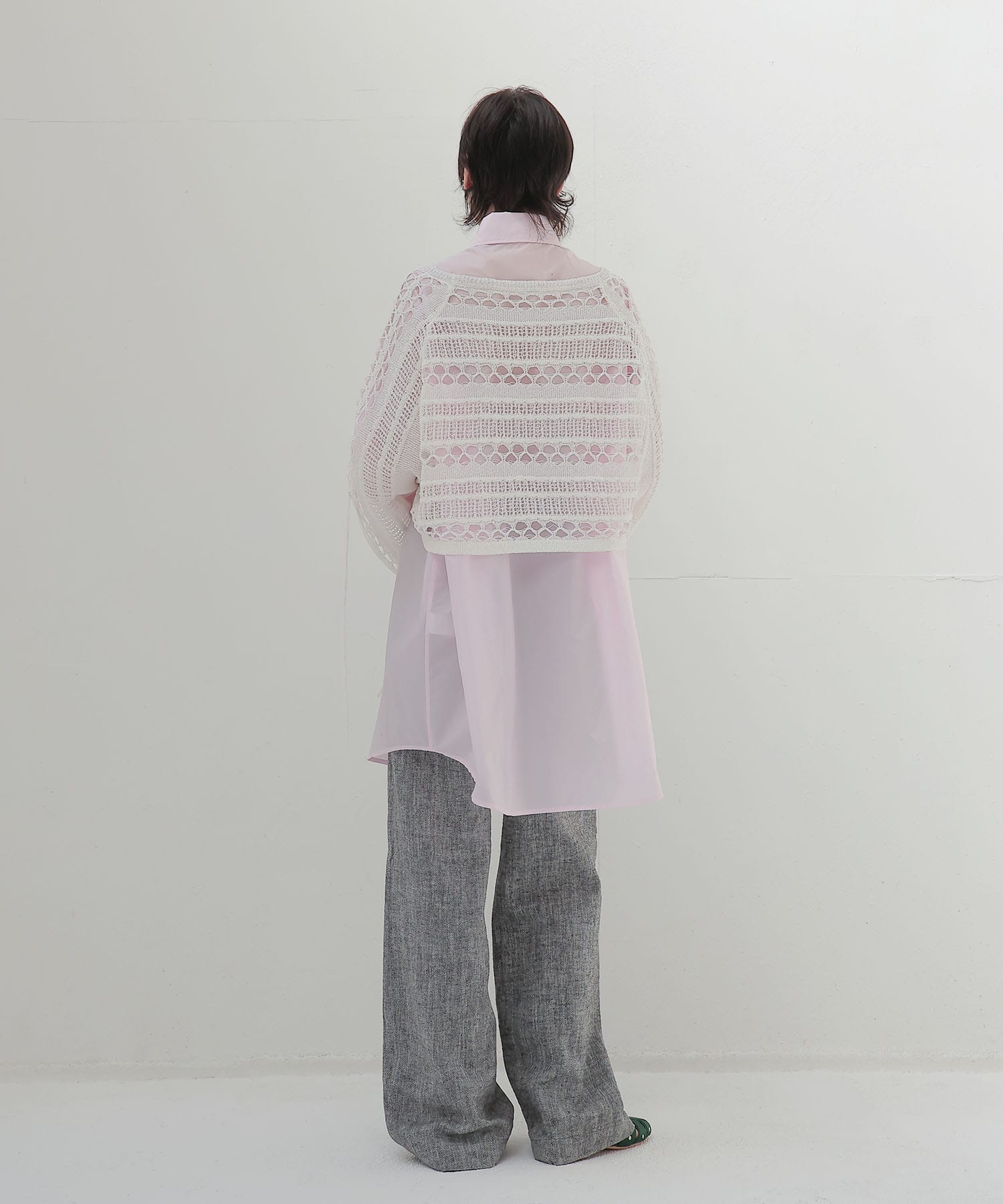 ＜BAUM UND PFERDGARTEN＞NANNY Herringbone Linen Trousers