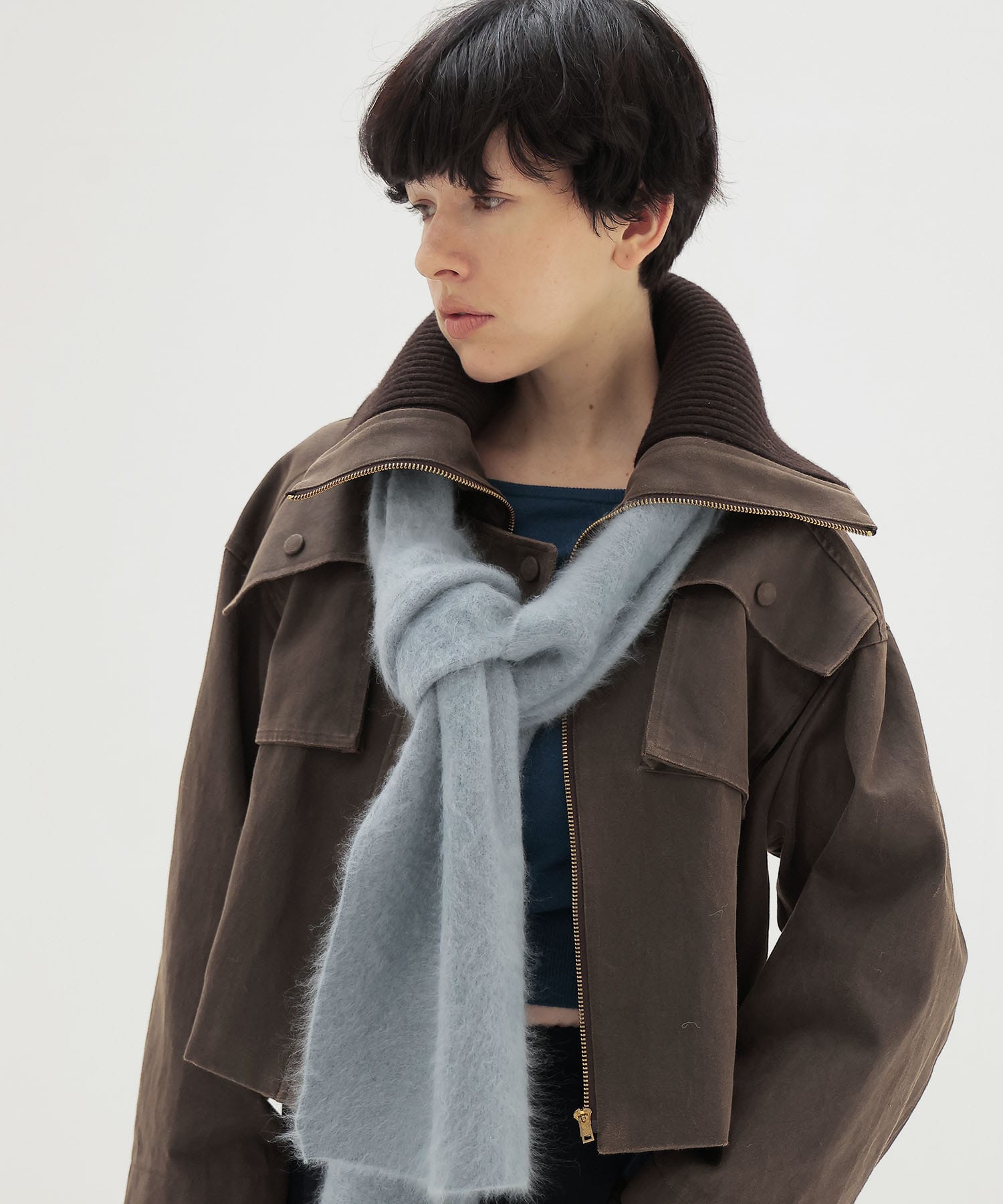 royal cashmere fluffy muffler