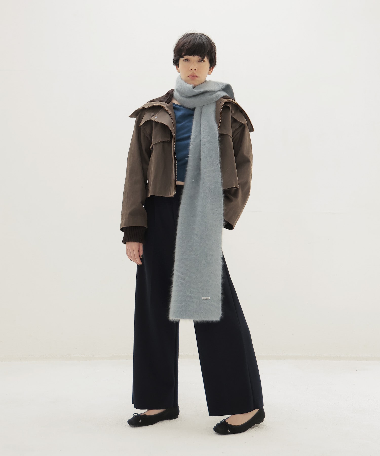 royal cashmere fluffy muffler