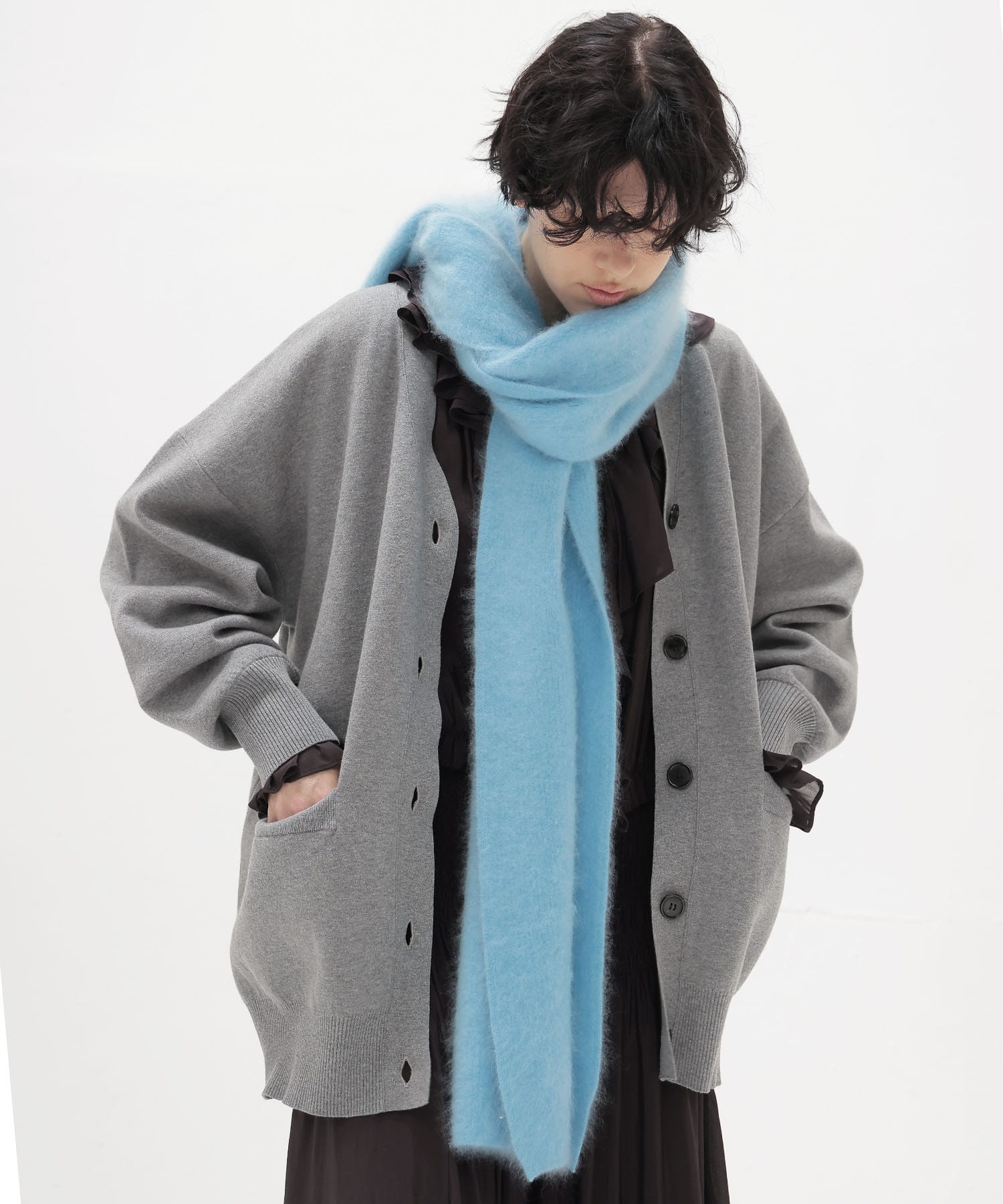 royal cashmere fluffy muffler