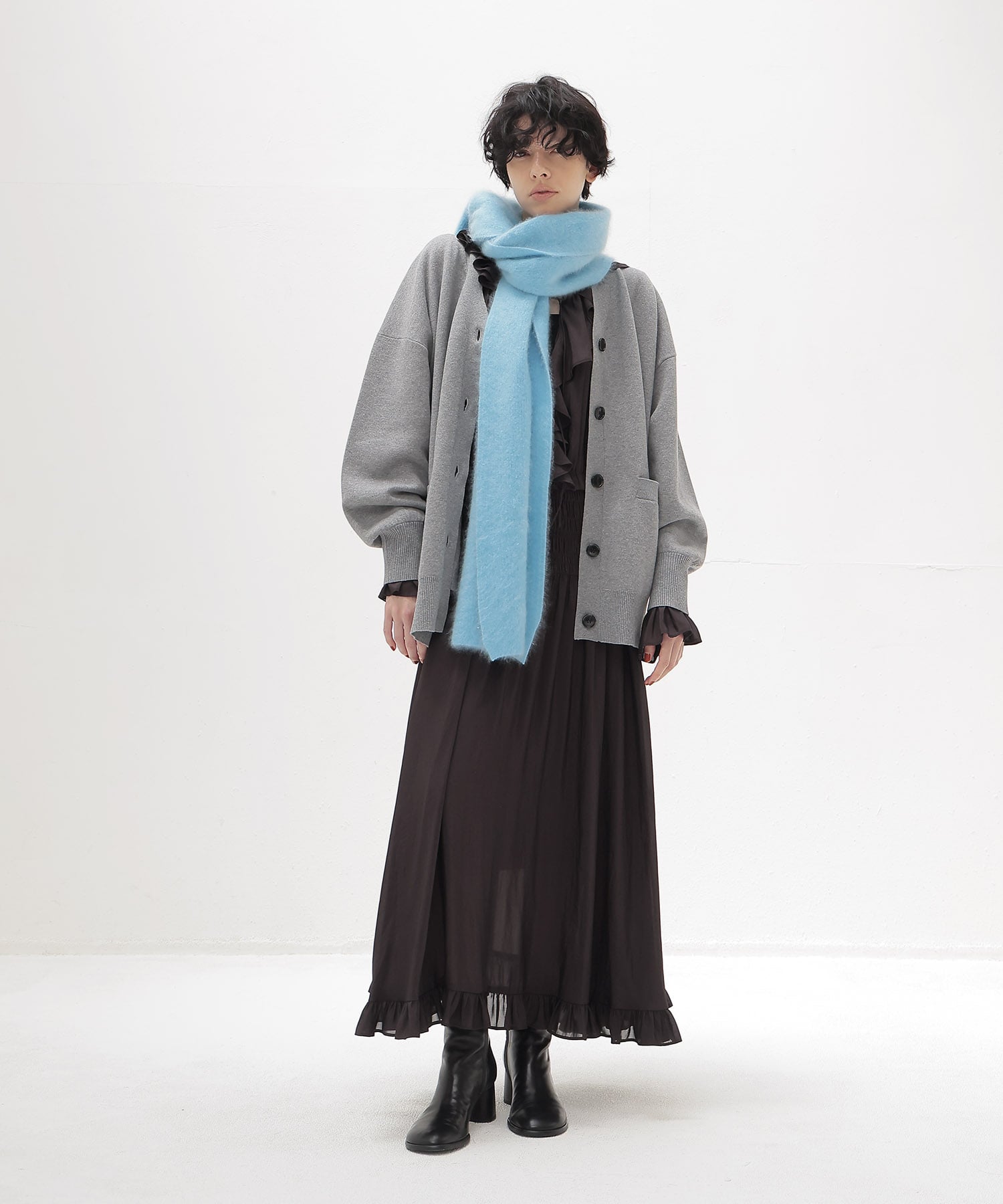 royal cashmere fluffy muffler