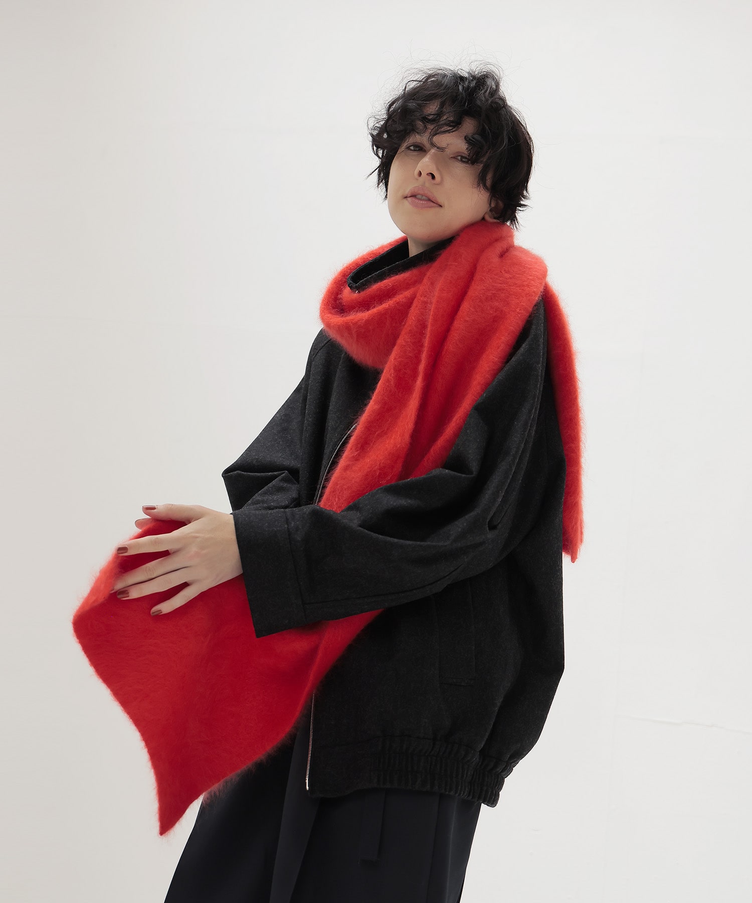 royal cashmere fluffy muffler