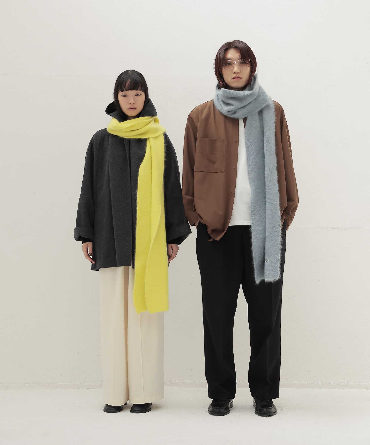 royal cashmere fluffy muffler