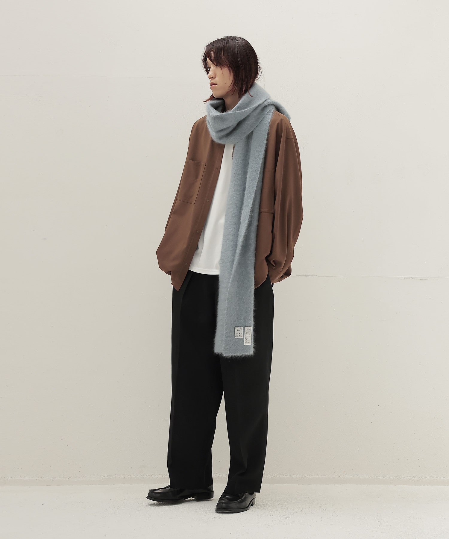 royal cashmere fluffy muffler