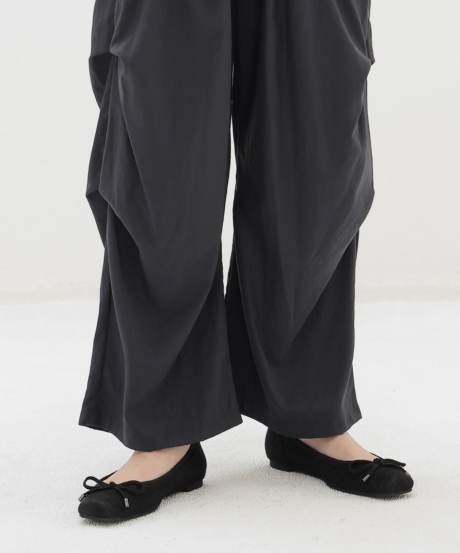 ＜Sugar Rose＞tuck design zip pants