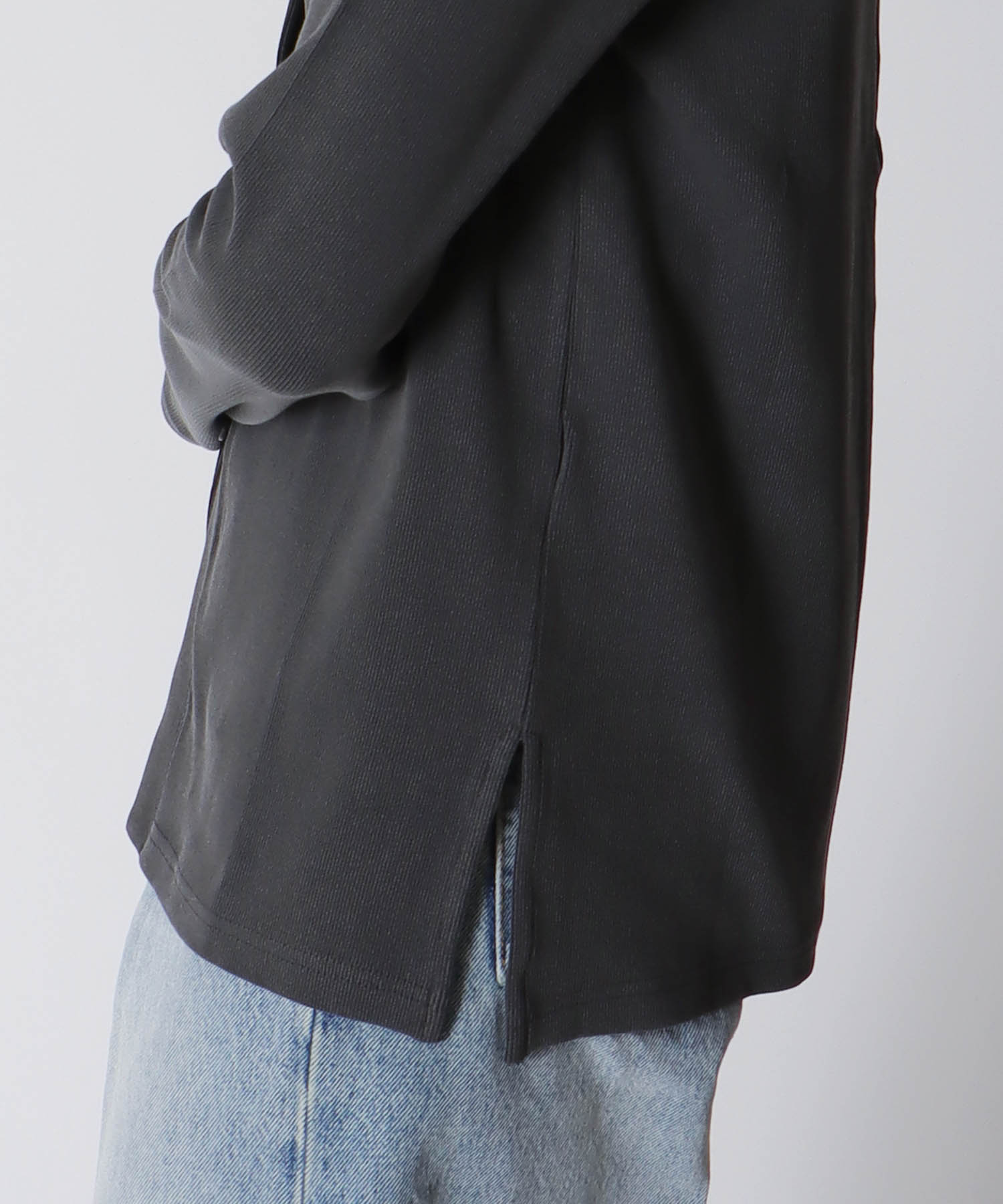 ＜Sugar Rose＞pigment slit cardigan