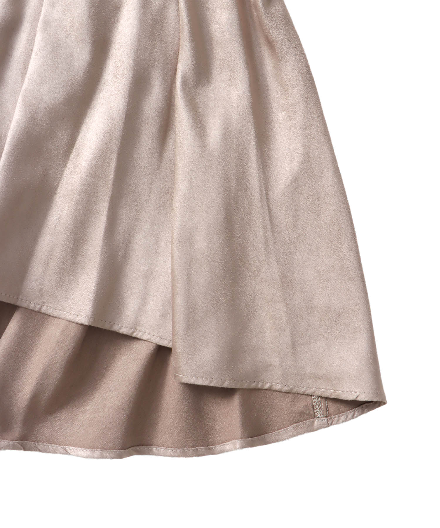 ＜B7＞suede peplum cami blouse