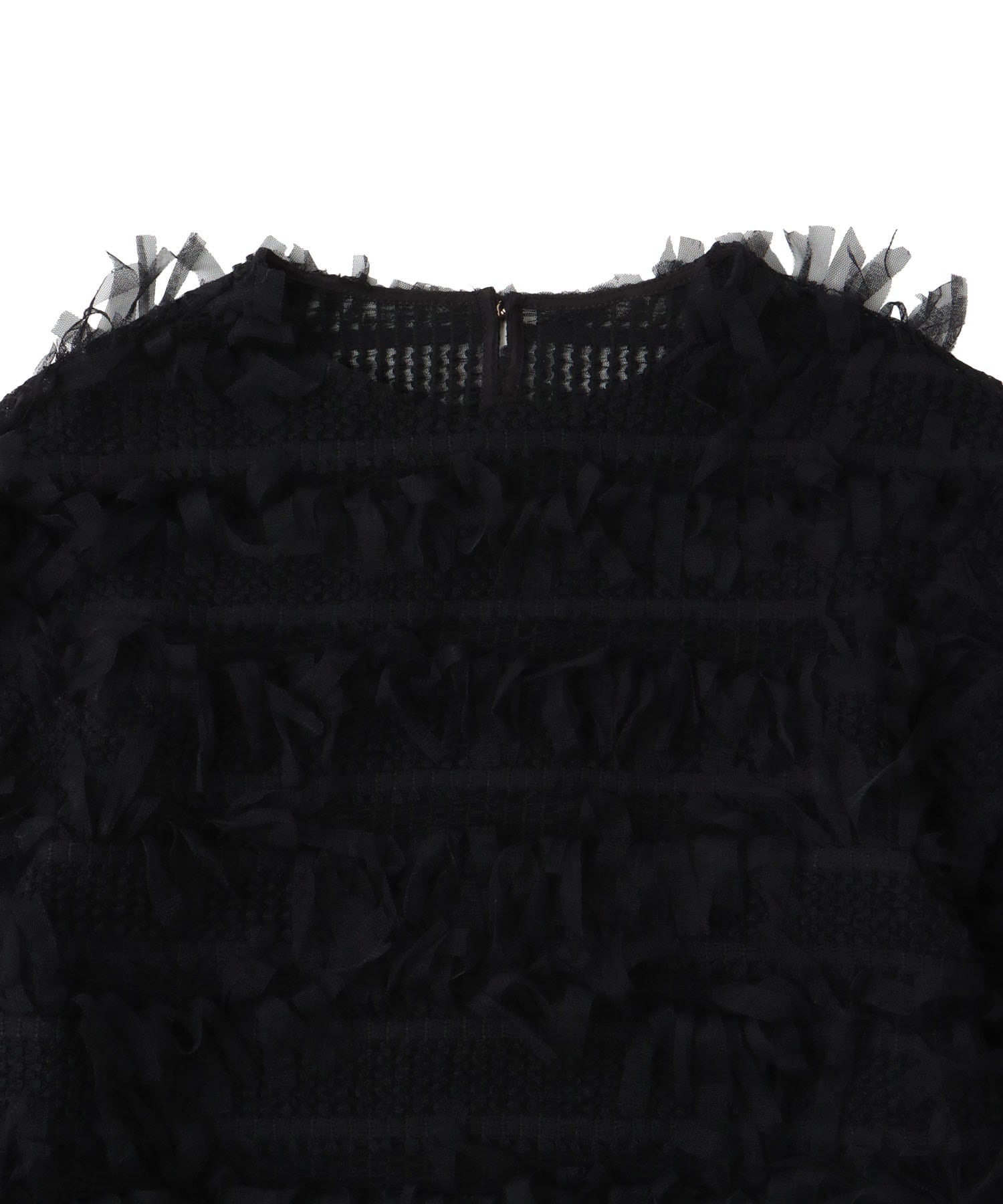 ＜B7＞fringe tulle pull