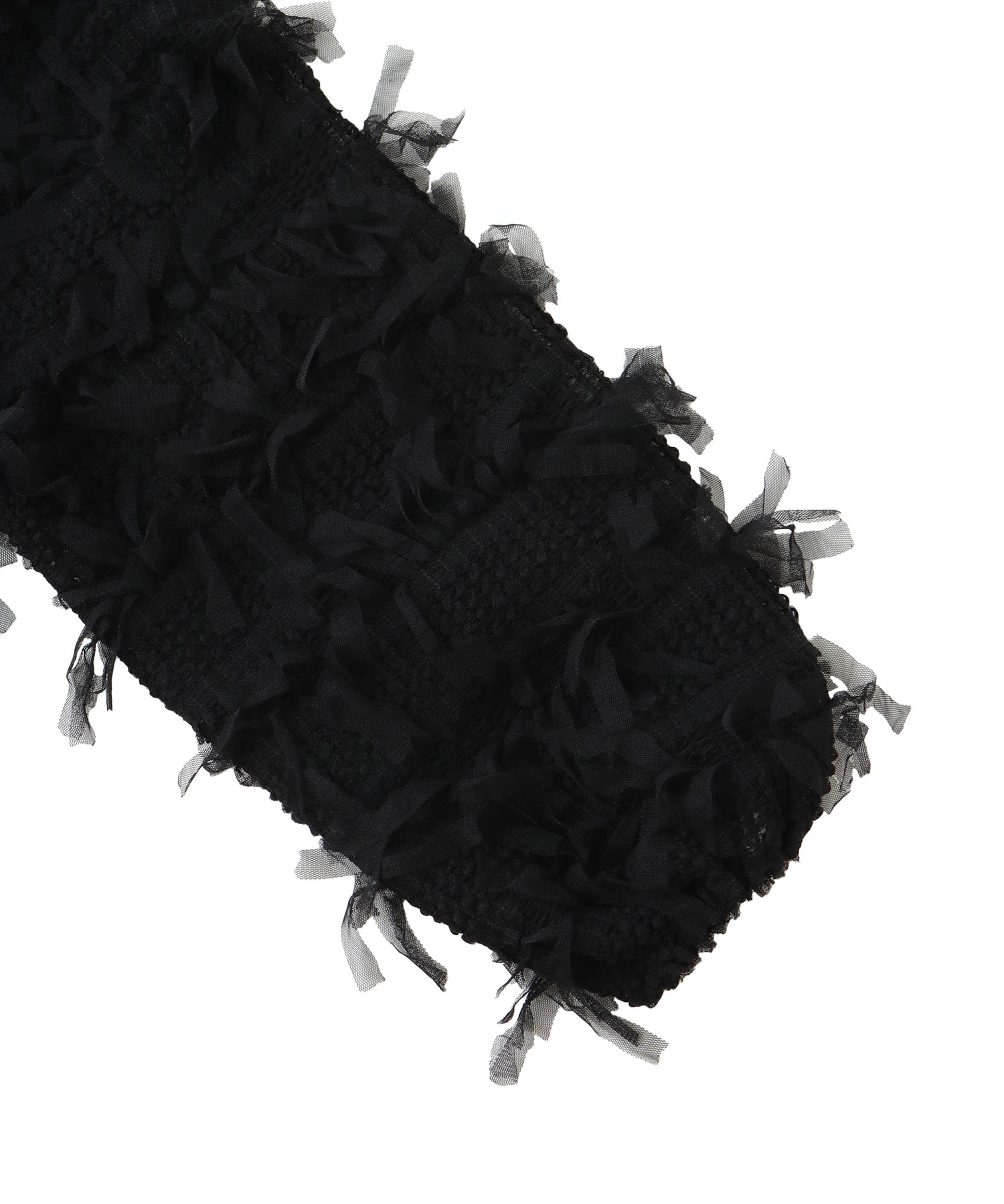 ＜B7＞fringe tulle pull