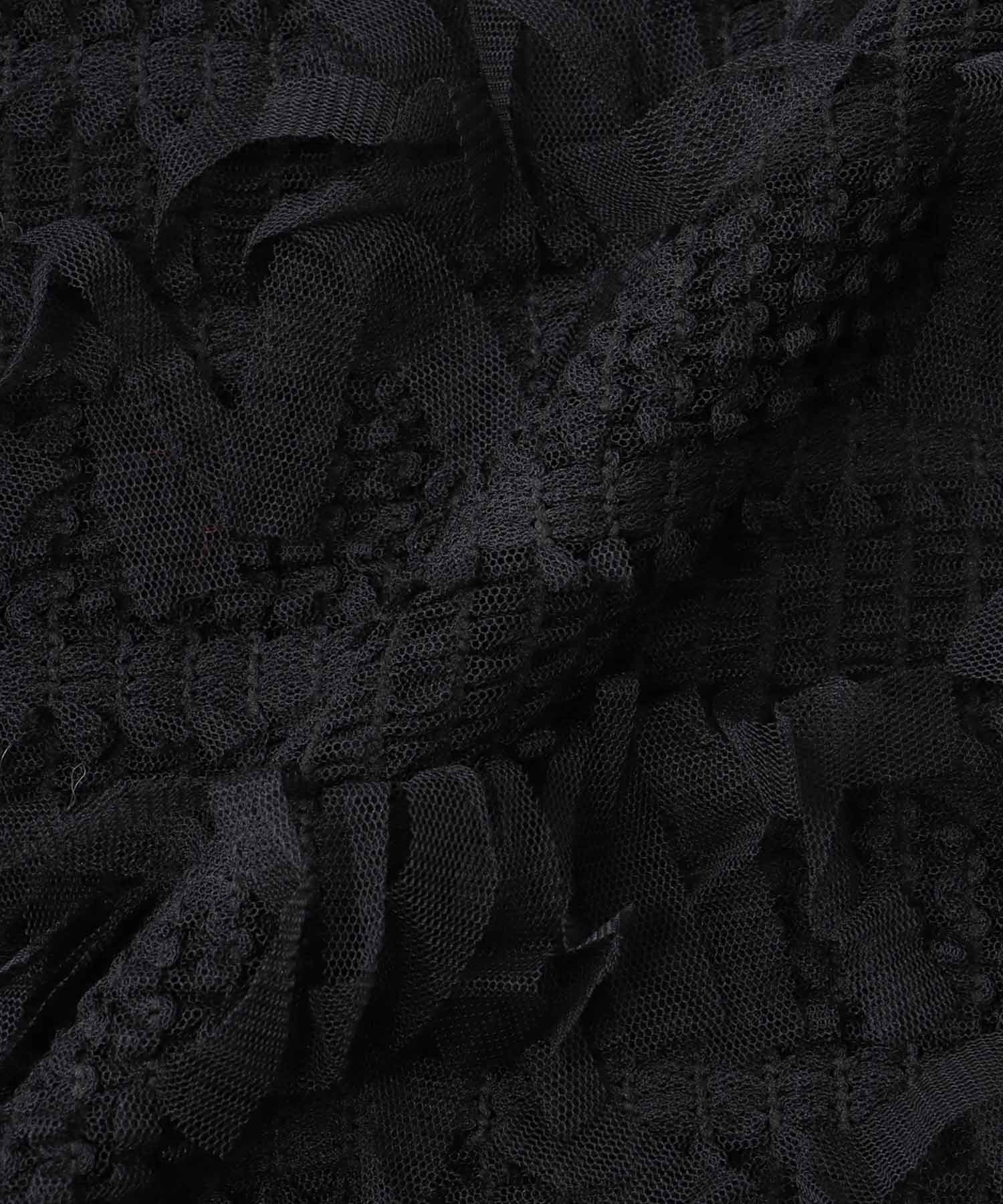 ＜B7＞fringe tulle pull