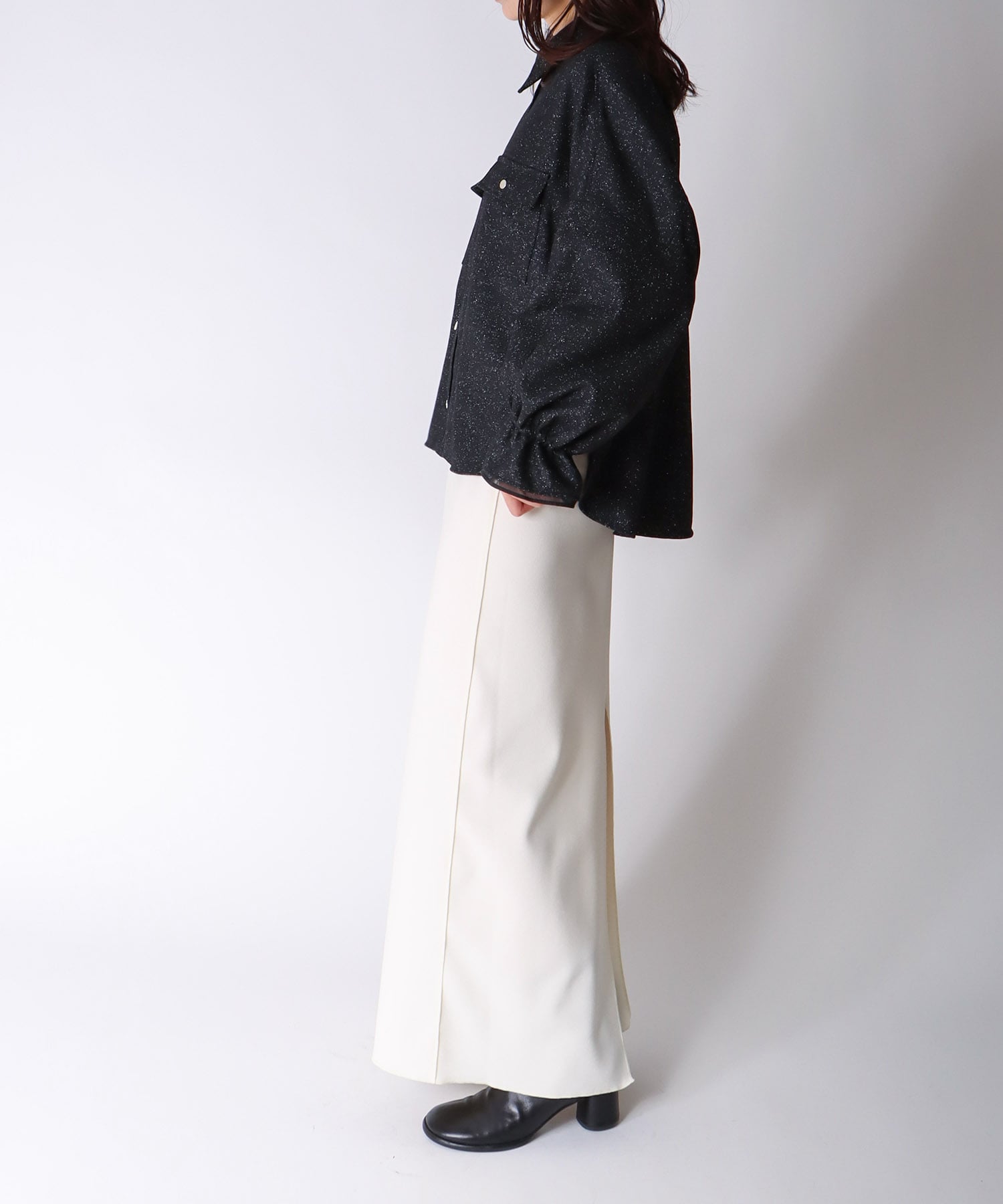 ＜B7＞snow tweed shirts