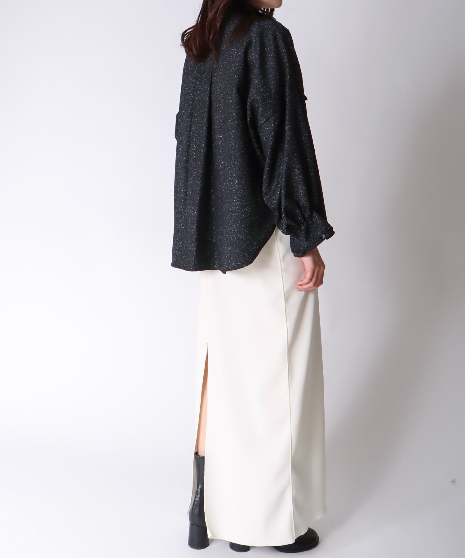 ＜B7＞snow tweed shirts