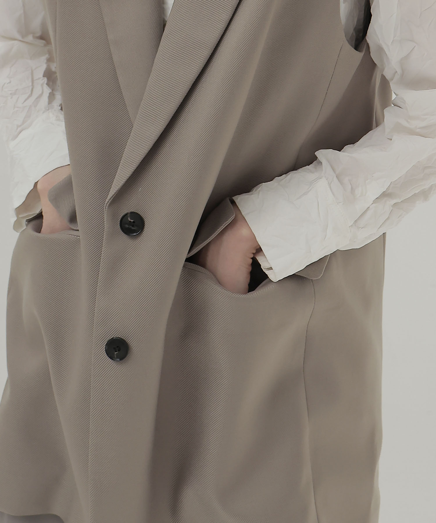 ＜B7＞melange gilet