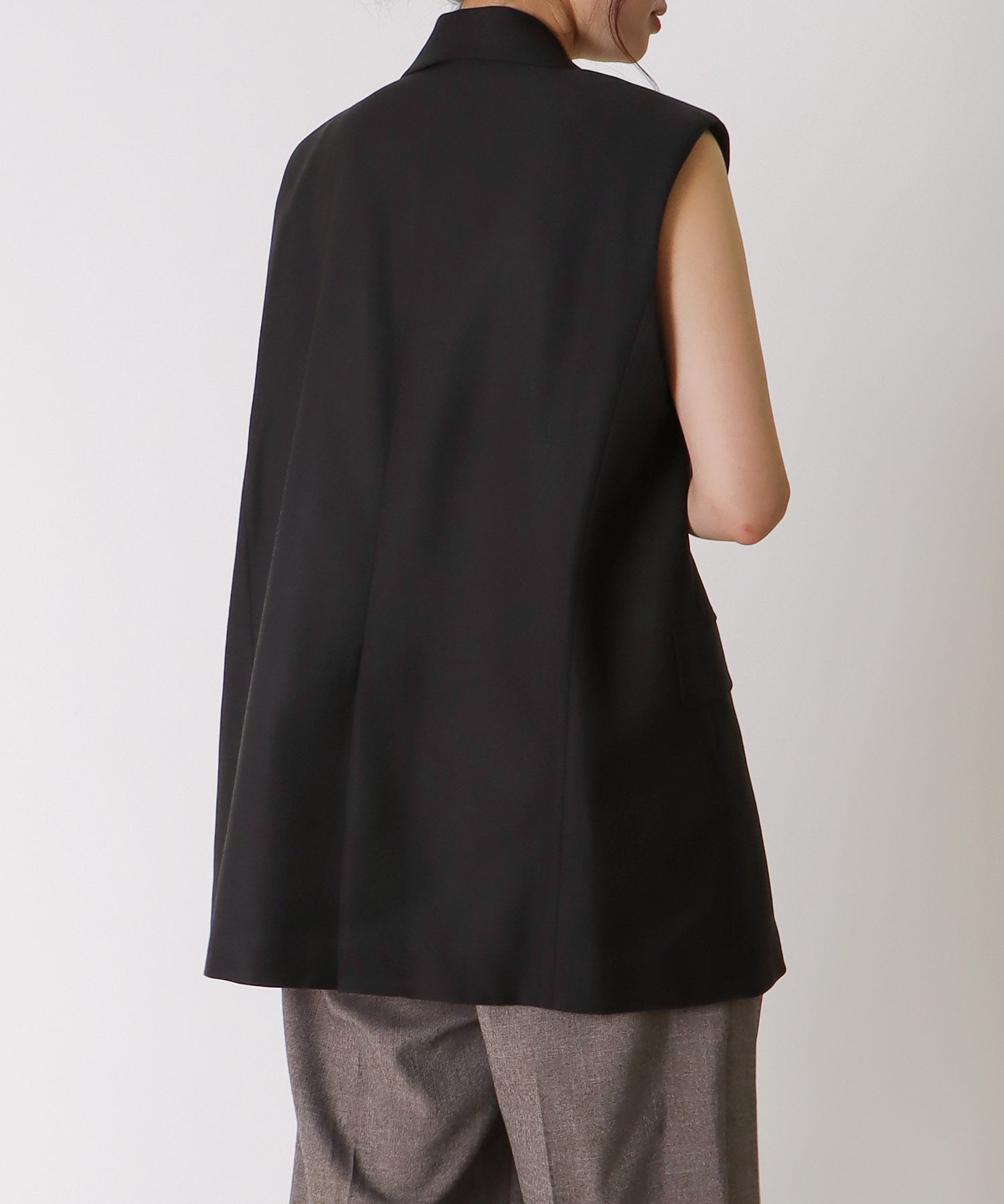 ＜B7＞melange gilet