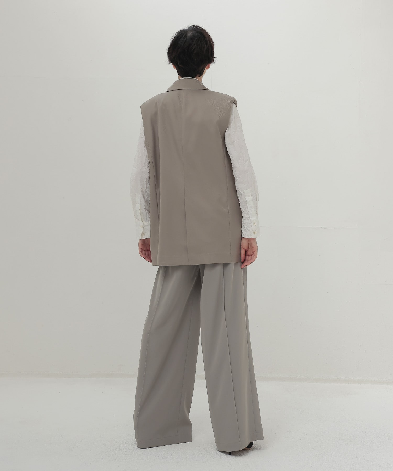＜B7＞melange gilet