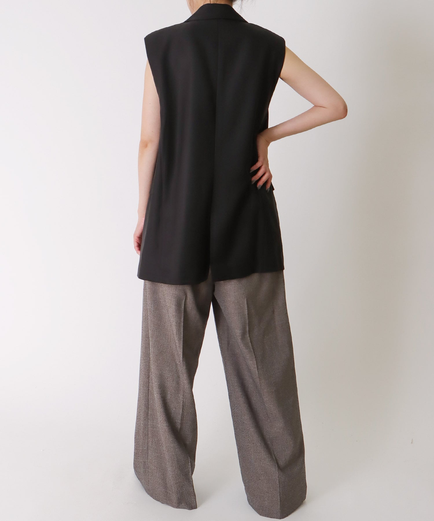 ＜B7＞melange gilet