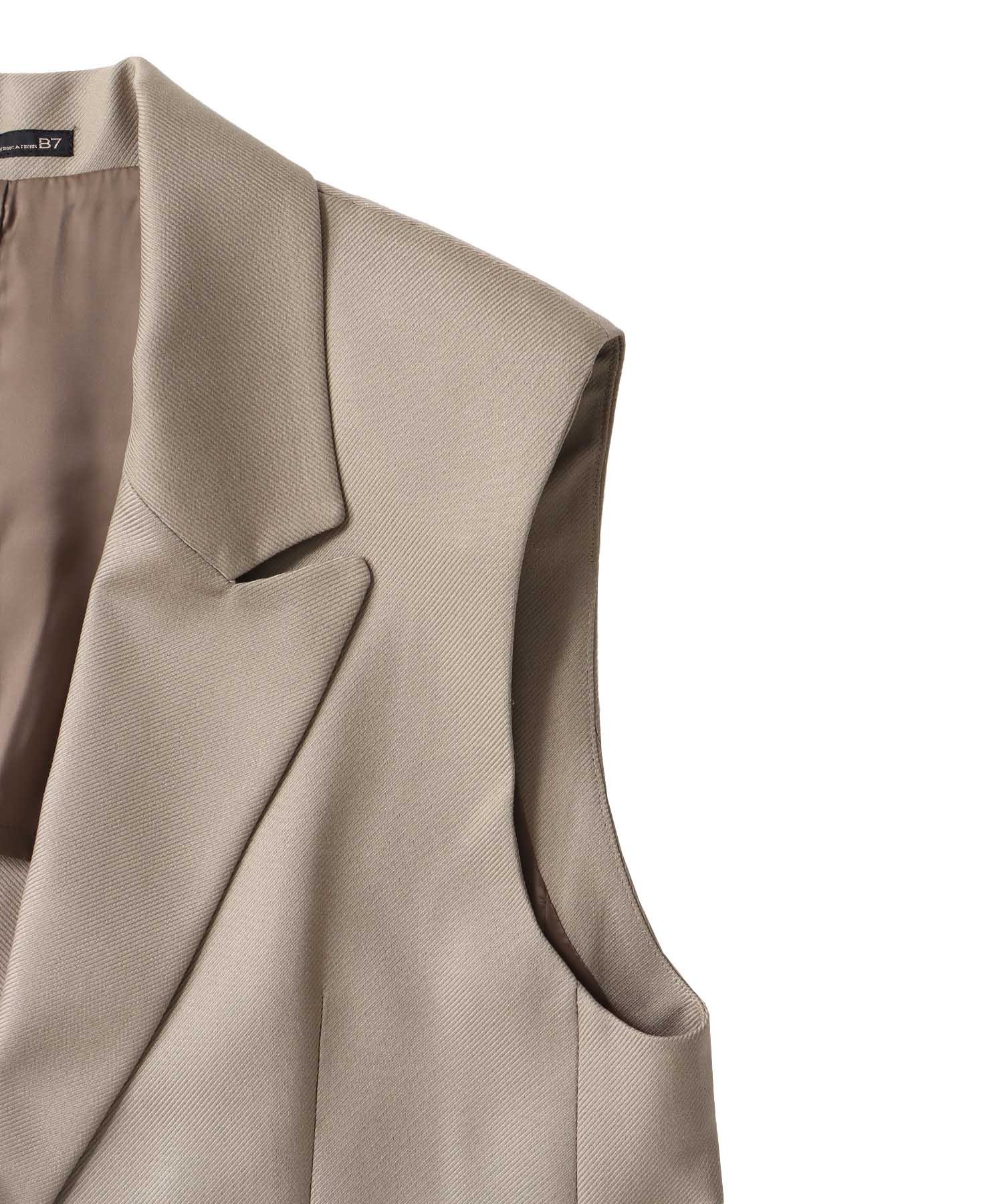＜B7＞melange gilet