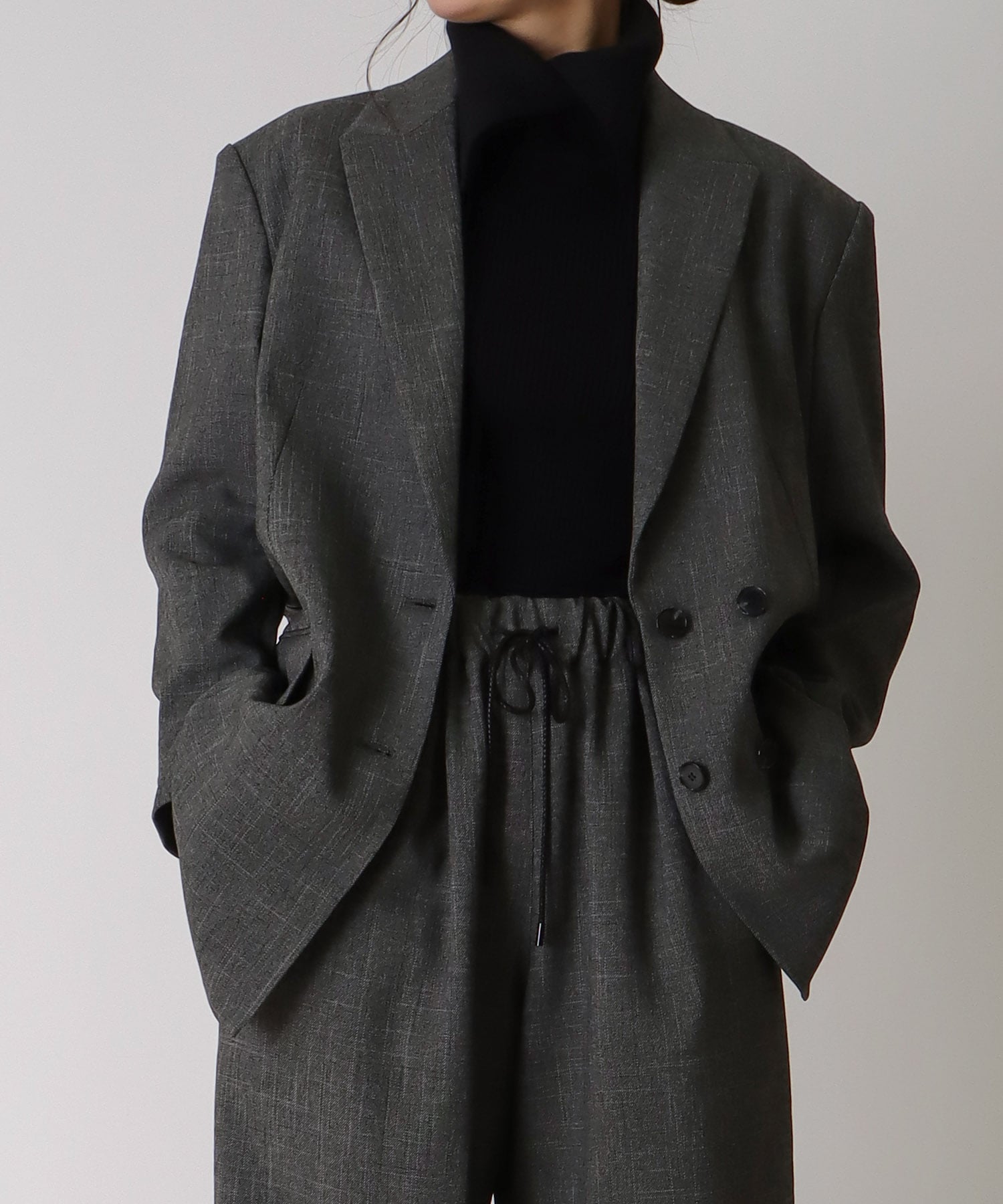 ＜B7＞wool like tweed jacket