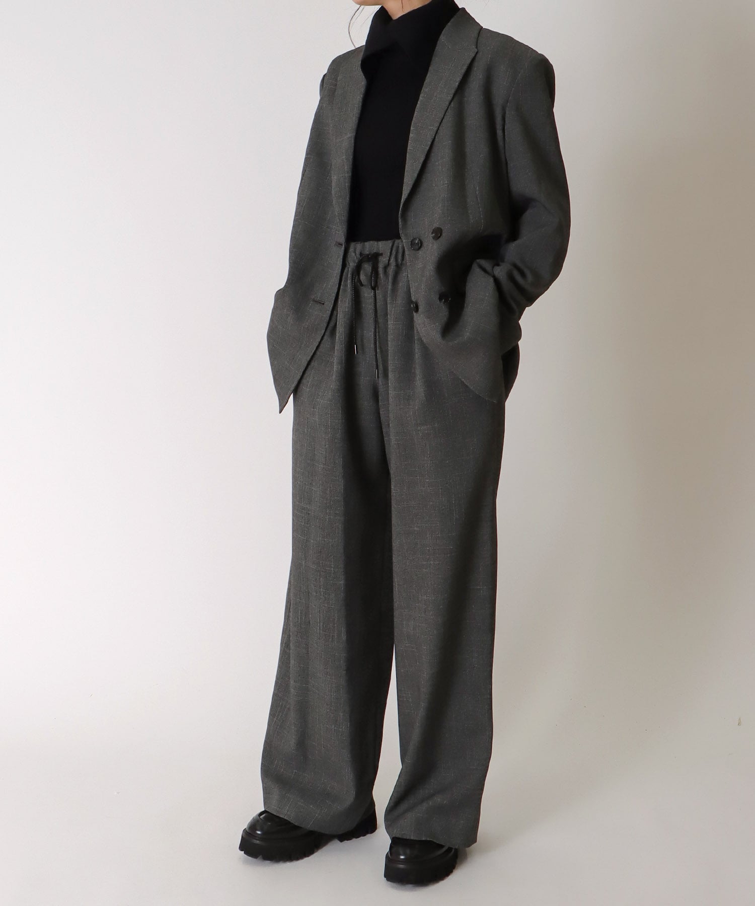 ＜B7＞wool like tweed jacket