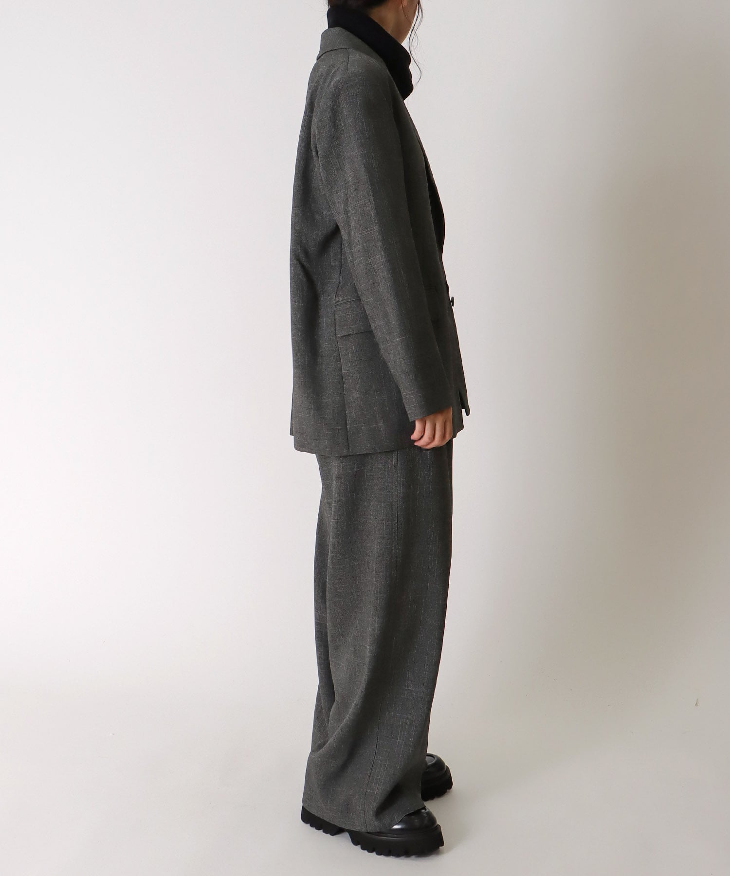 ＜B7＞wool like tweed jacket