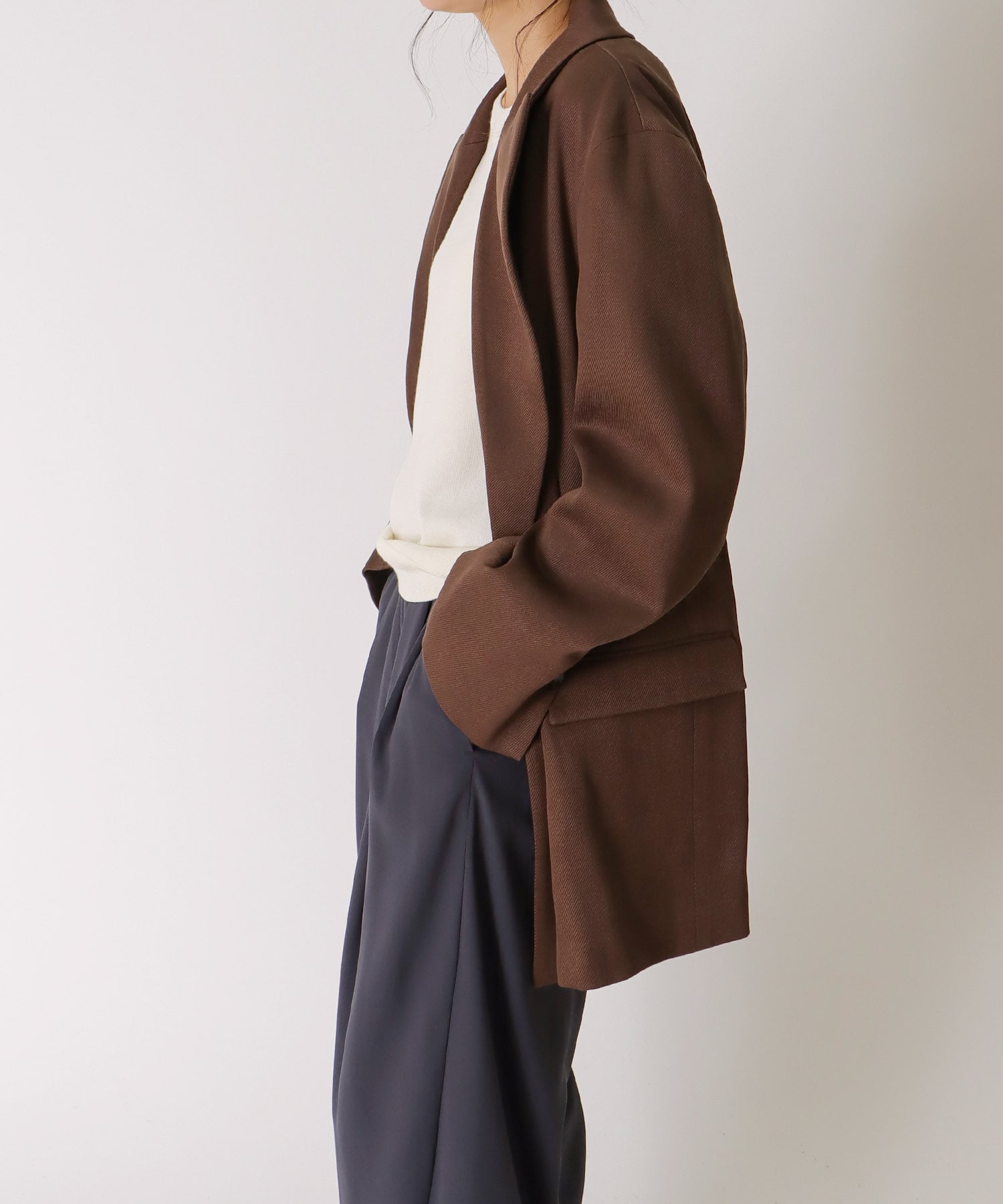 ＜B7＞soft kersey big jacket