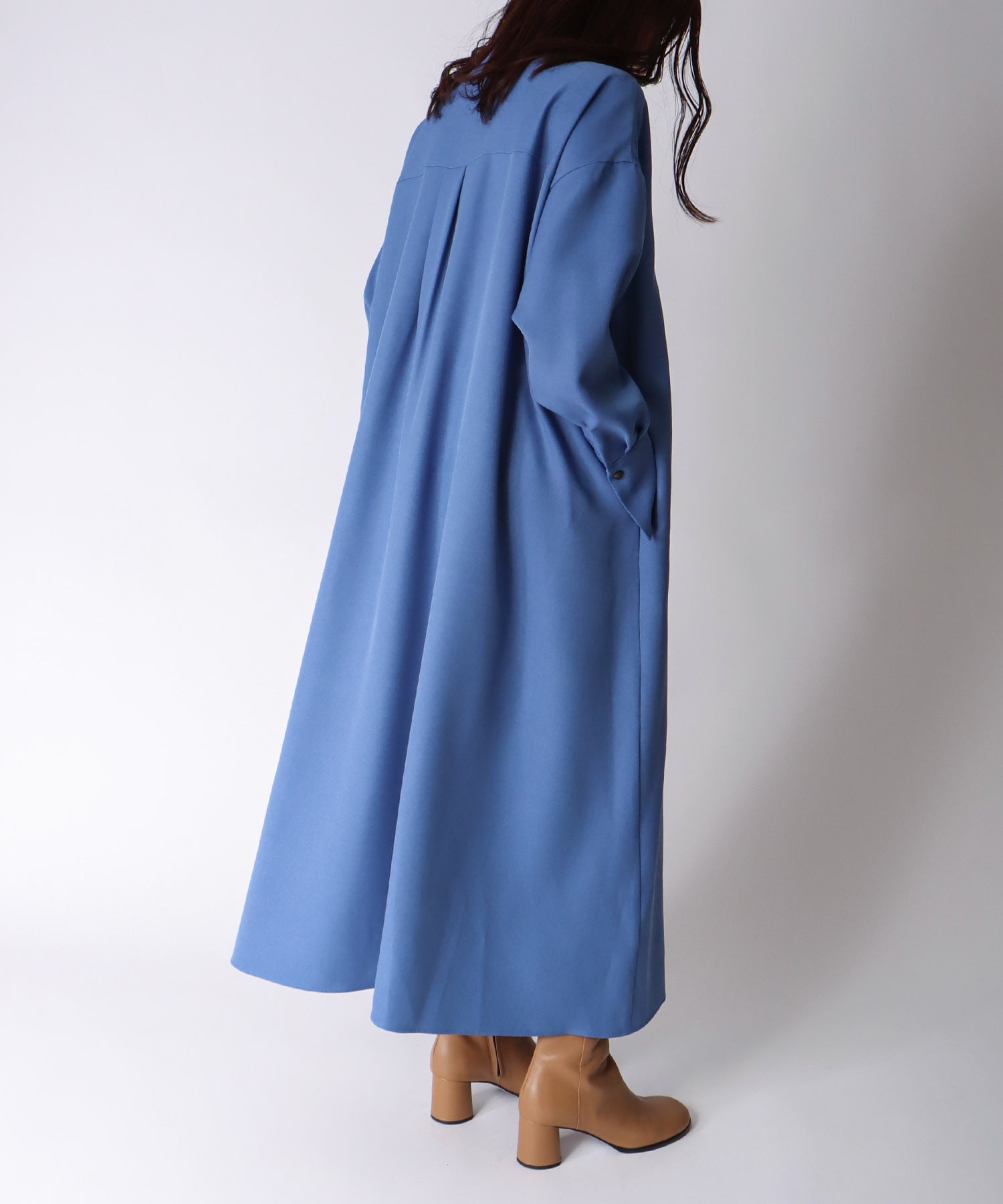 ＜B7＞powder twill skipper dress