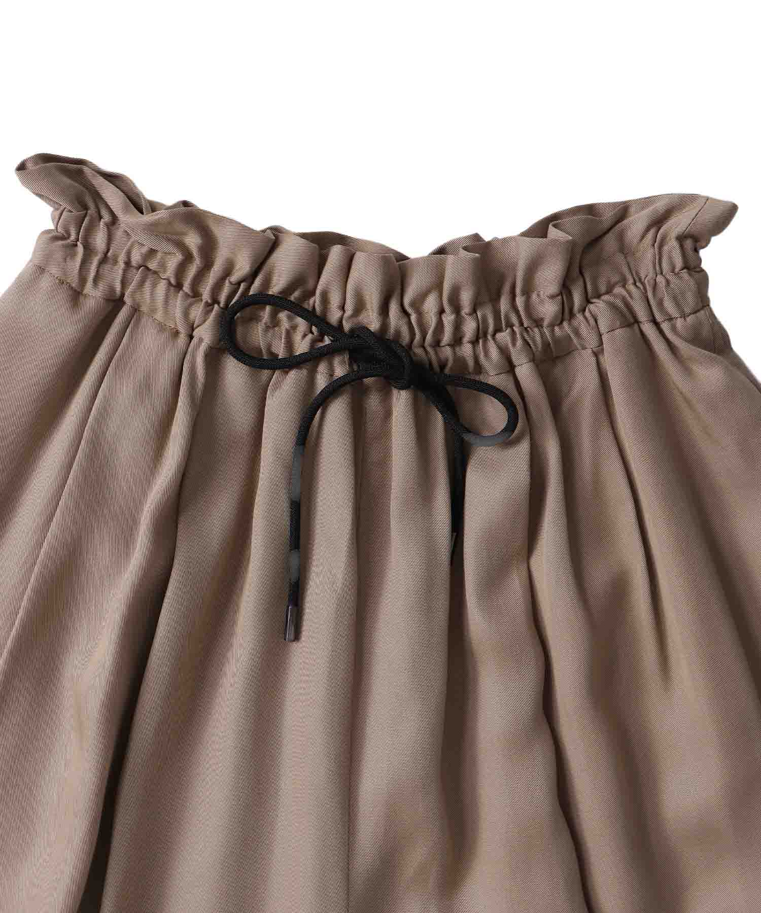 ＜B7＞fibril twill wide pants