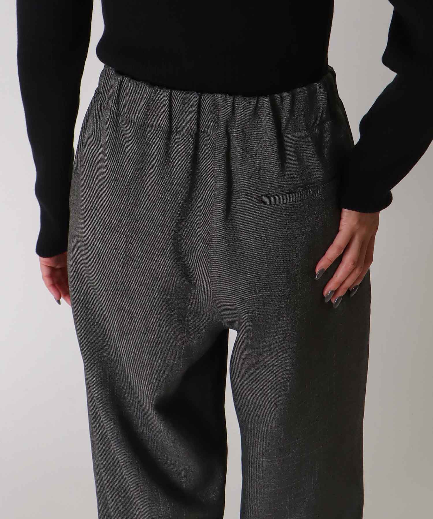 ＜B7＞wool lke tweed wide pants