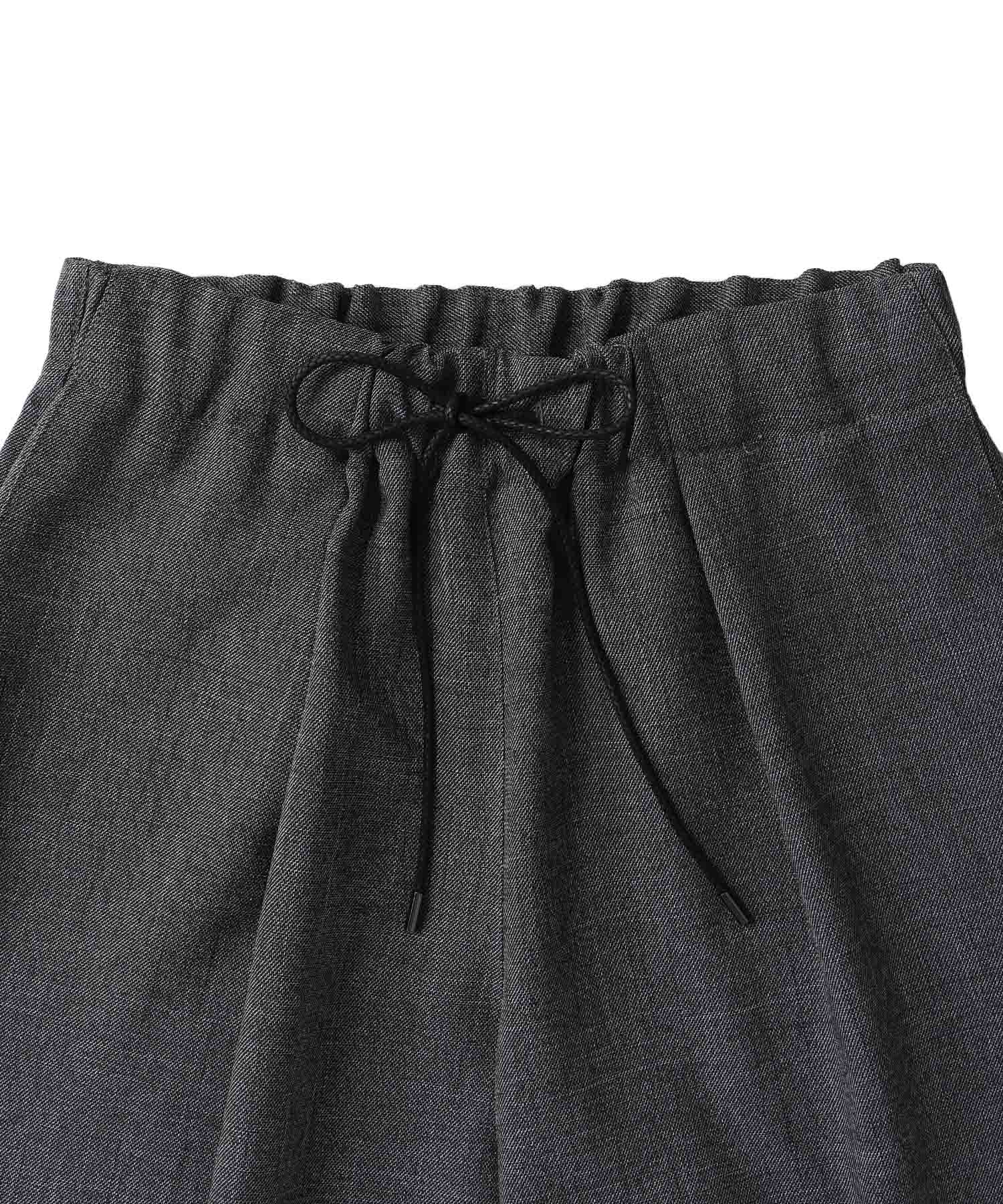 ＜B7＞wool lke tweed wide pants