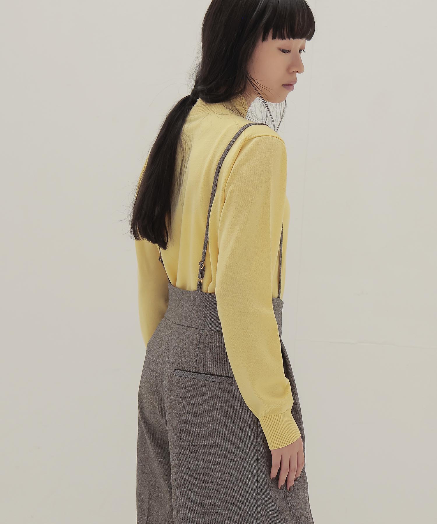 ＜B7＞shoulder wide pants