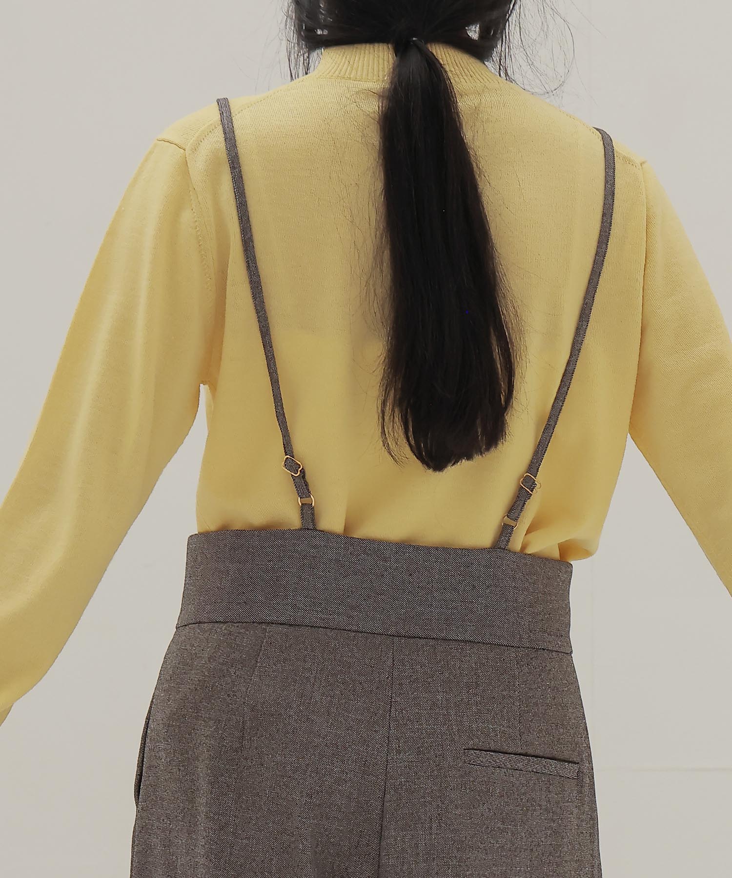 ＜B7＞shoulder wide pants