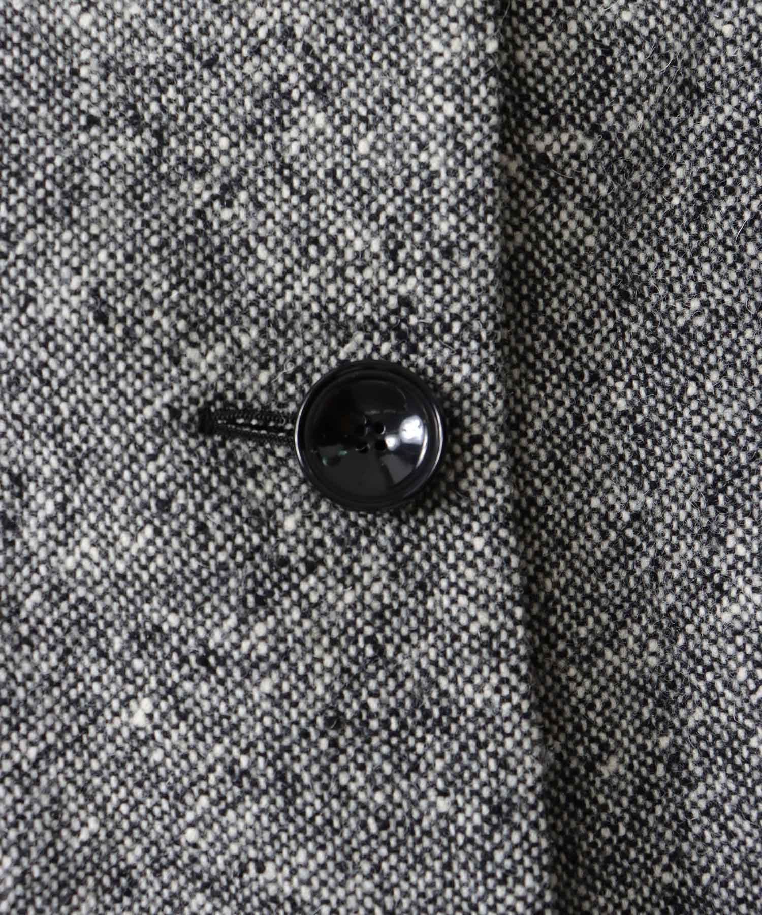 ＜B7＞tweed cocoon coat