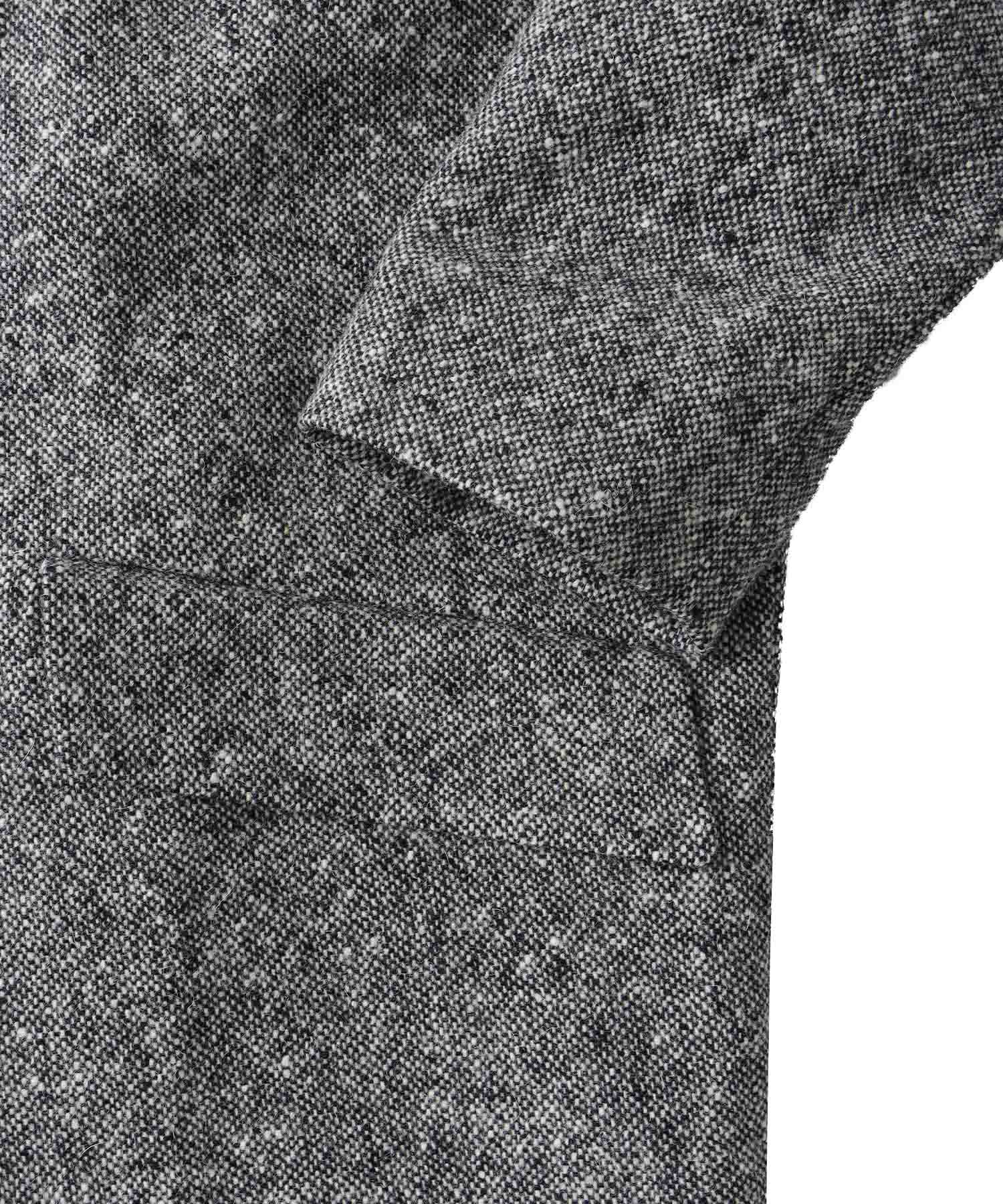 ＜B7＞tweed cocoon coat