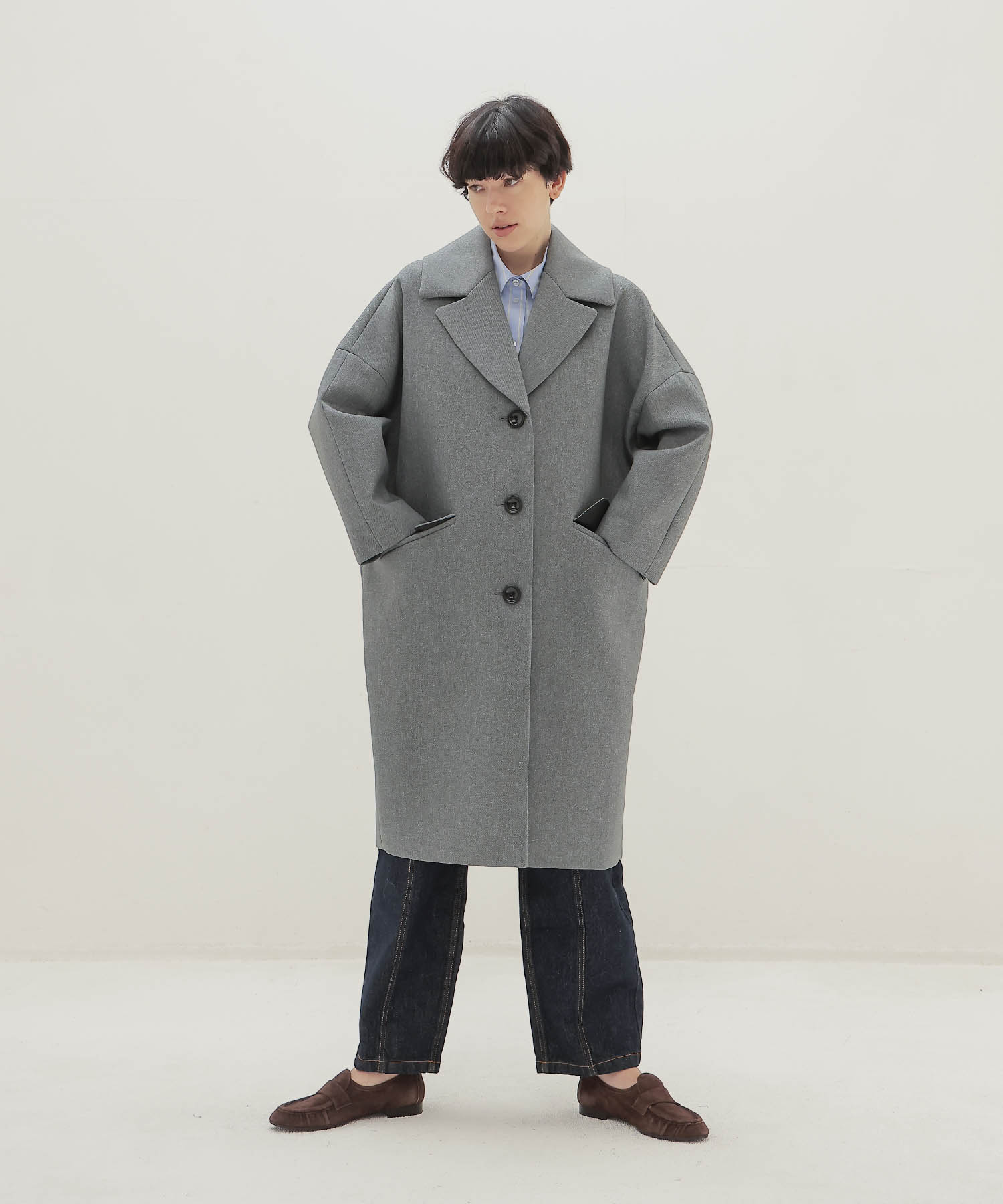 ＜B7＞bonding cocoon coat