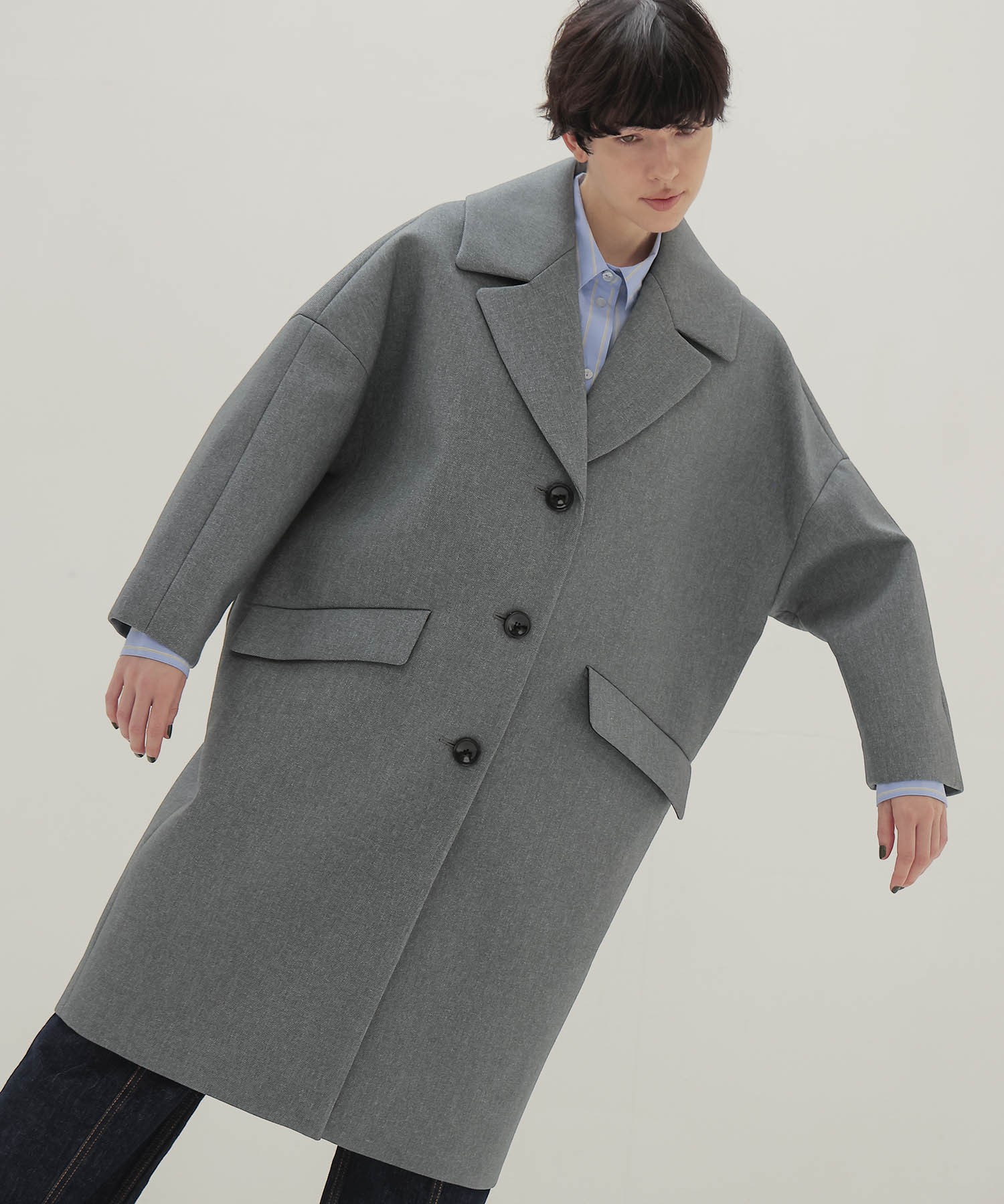 ＜B7＞bonding cocoon coat