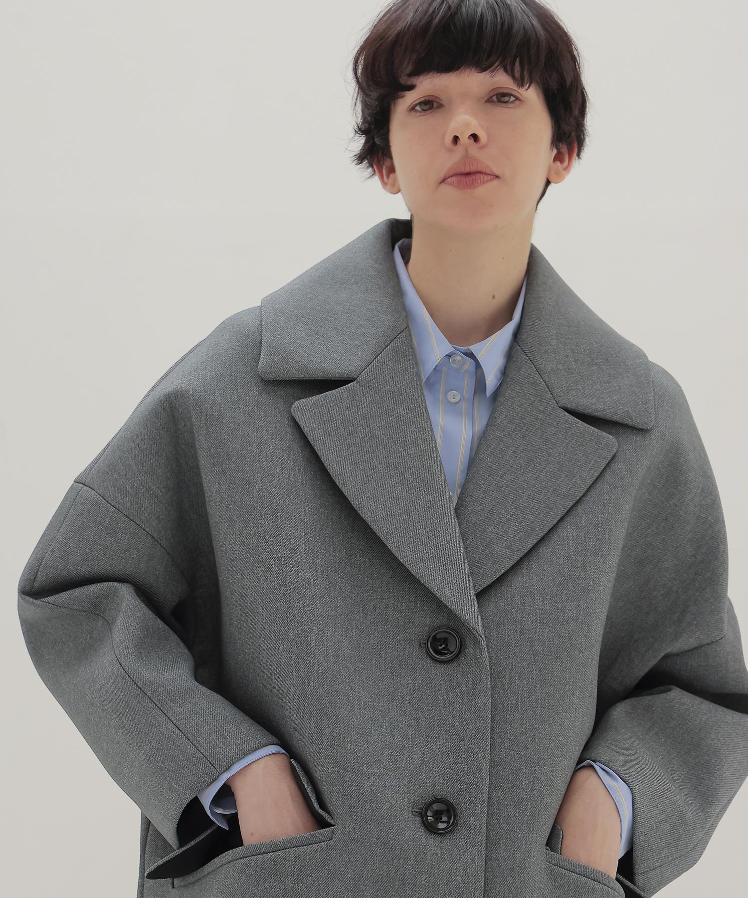 ＜B7＞bonding cocoon coat