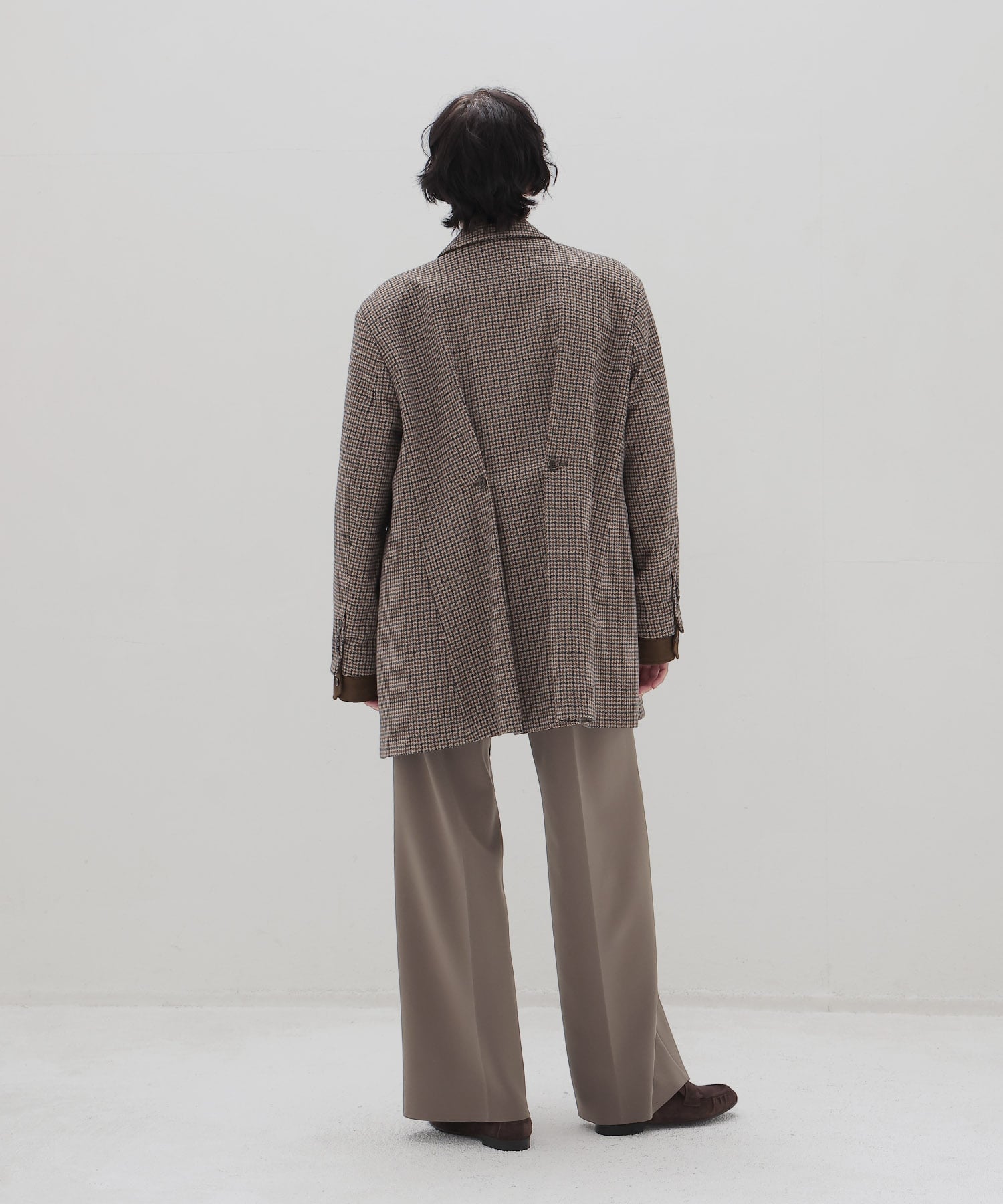 ＜VENIT＞CHECK WIDE JACKET