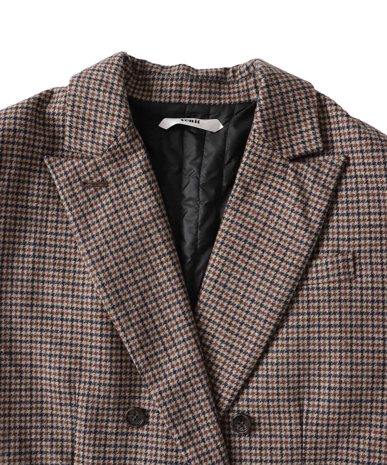 ＜VENIT＞CHECK WIDE JACKET