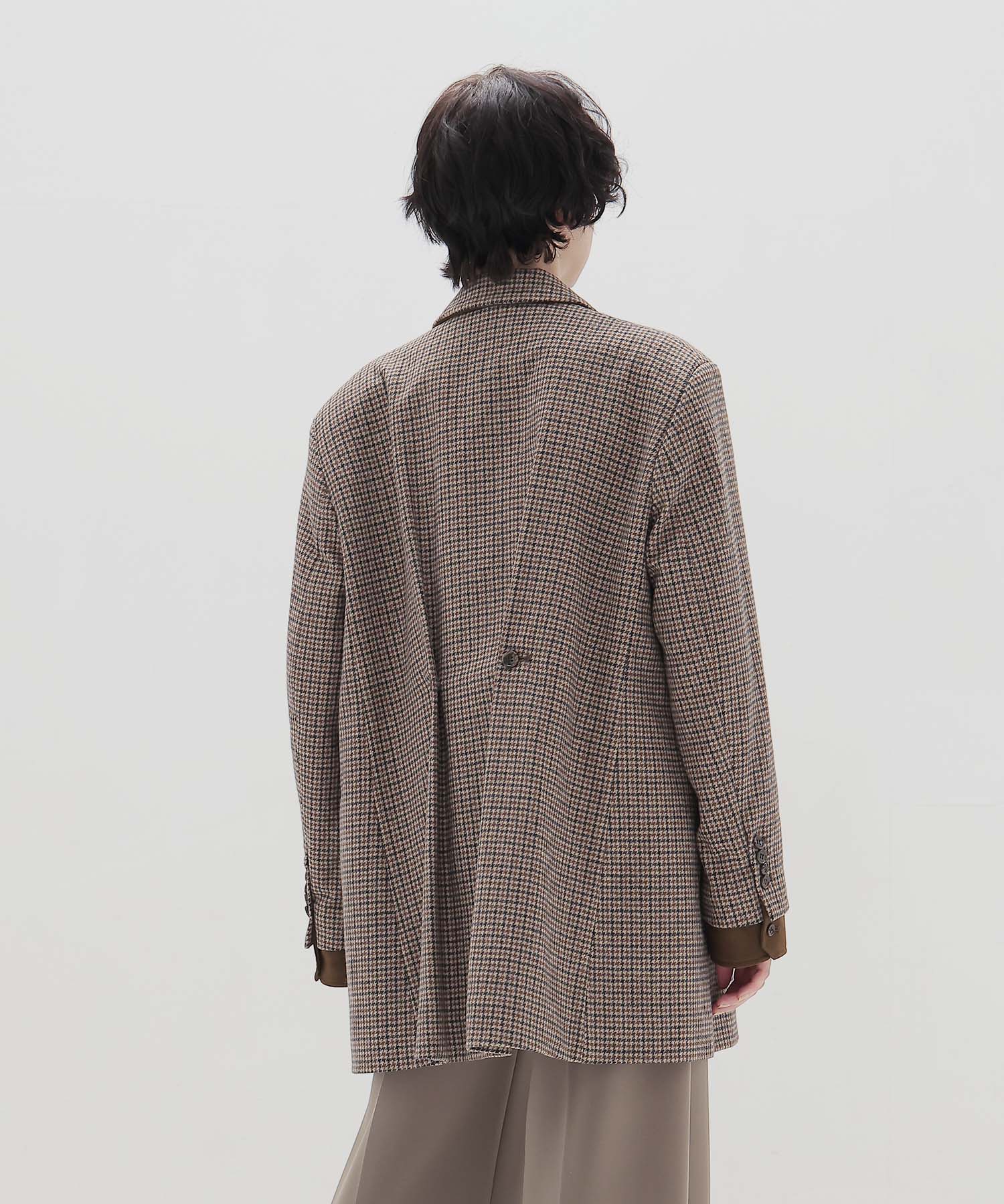 ＜VENIT＞CHECK WIDE JACKET