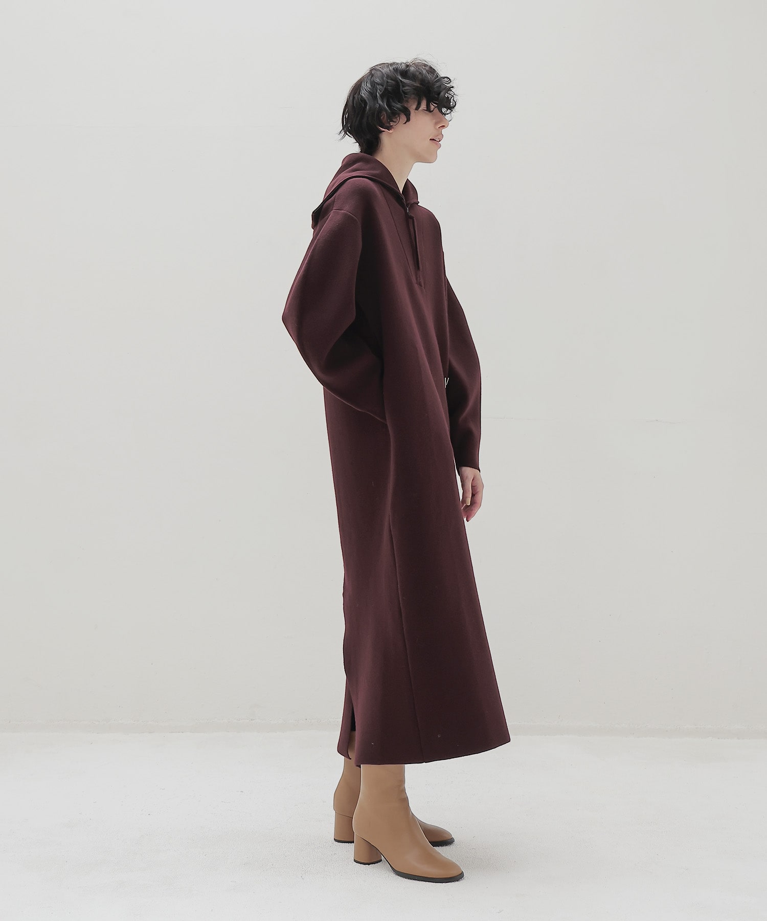 ＜VENIT＞DOUBLE FACE KNIT DRESS