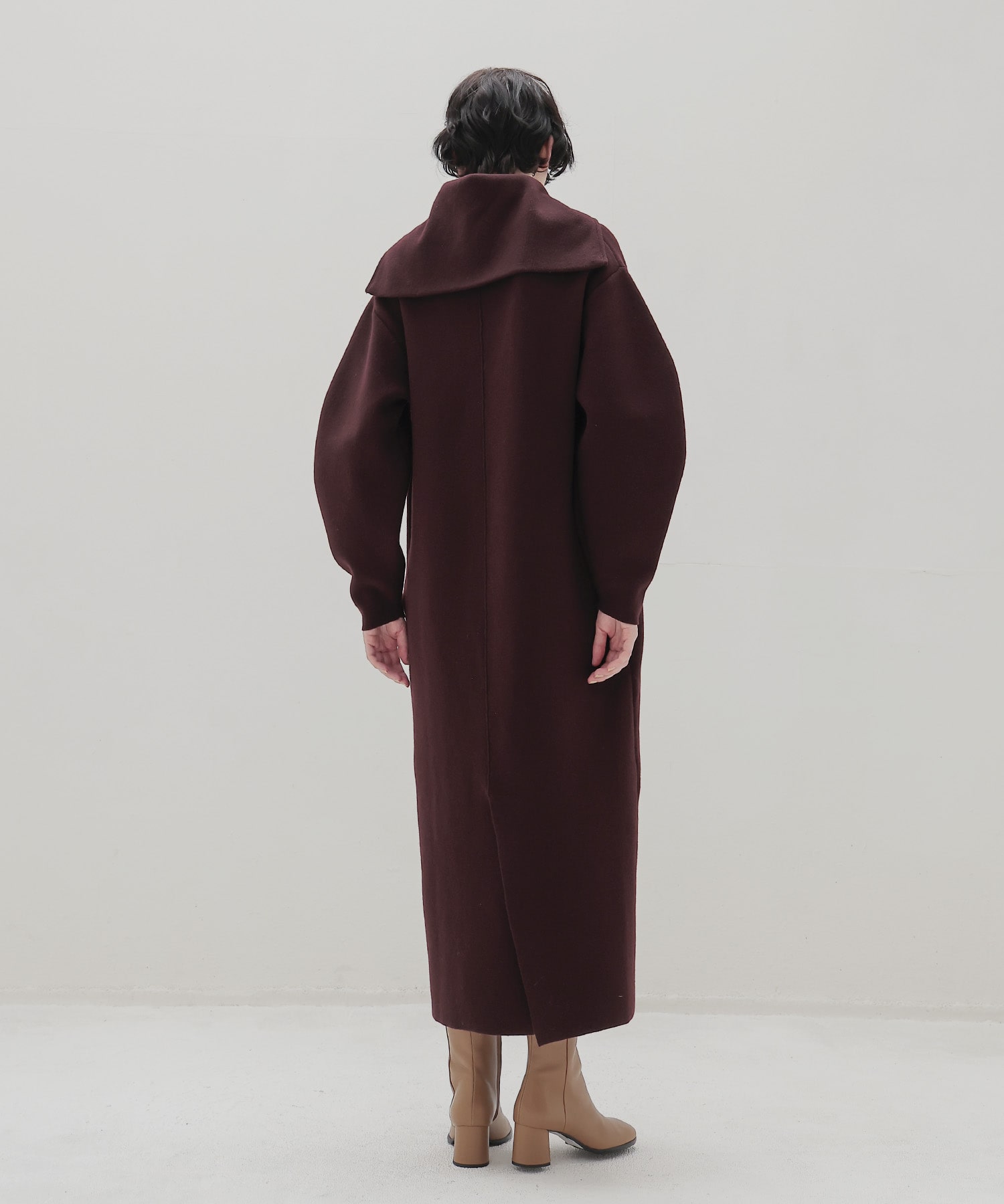 ＜VENIT＞DOUBLE FACE KNIT DRESS