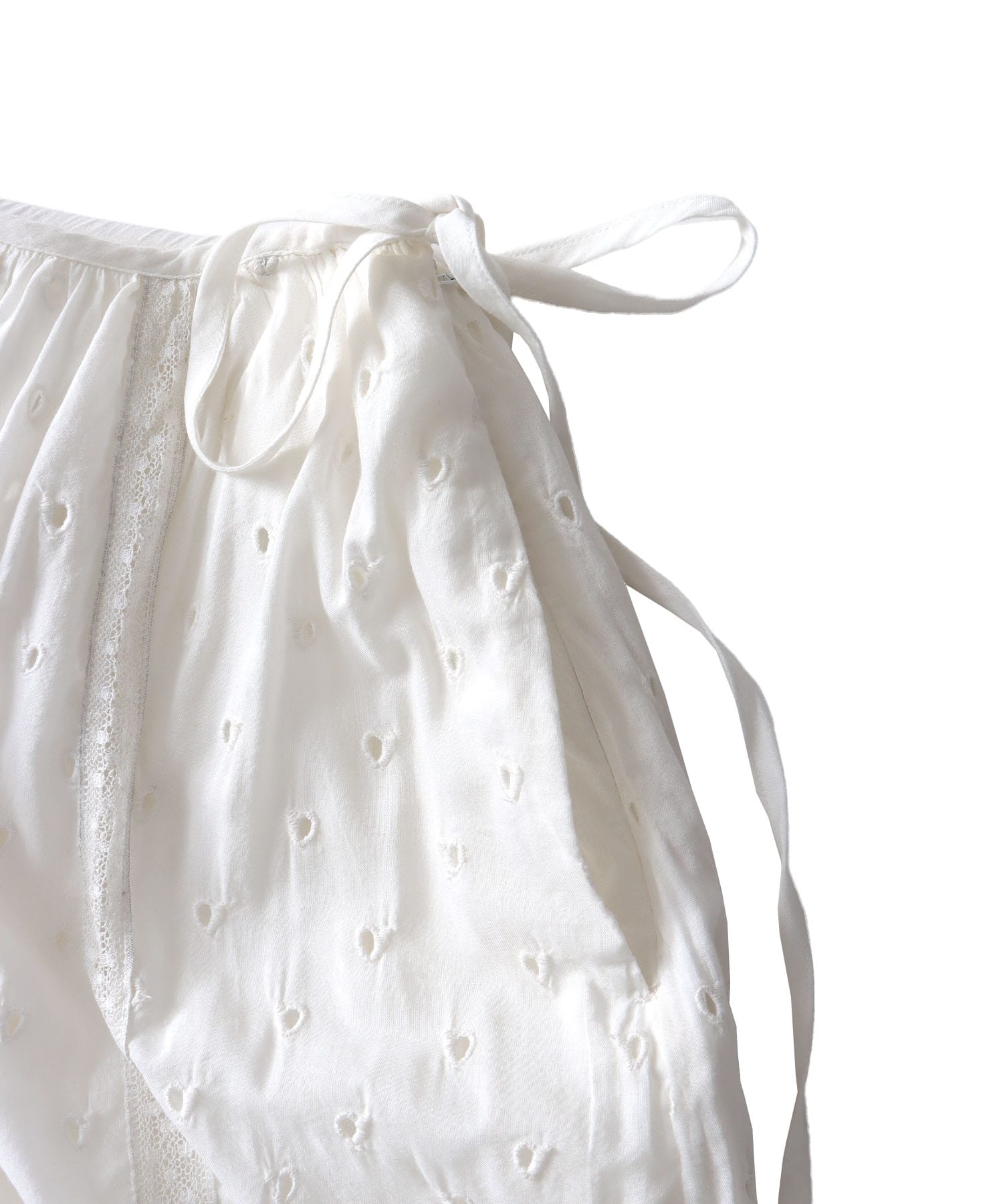 ＜VENIT＞COTTON RAYON VINTAGE LACE SKIRT