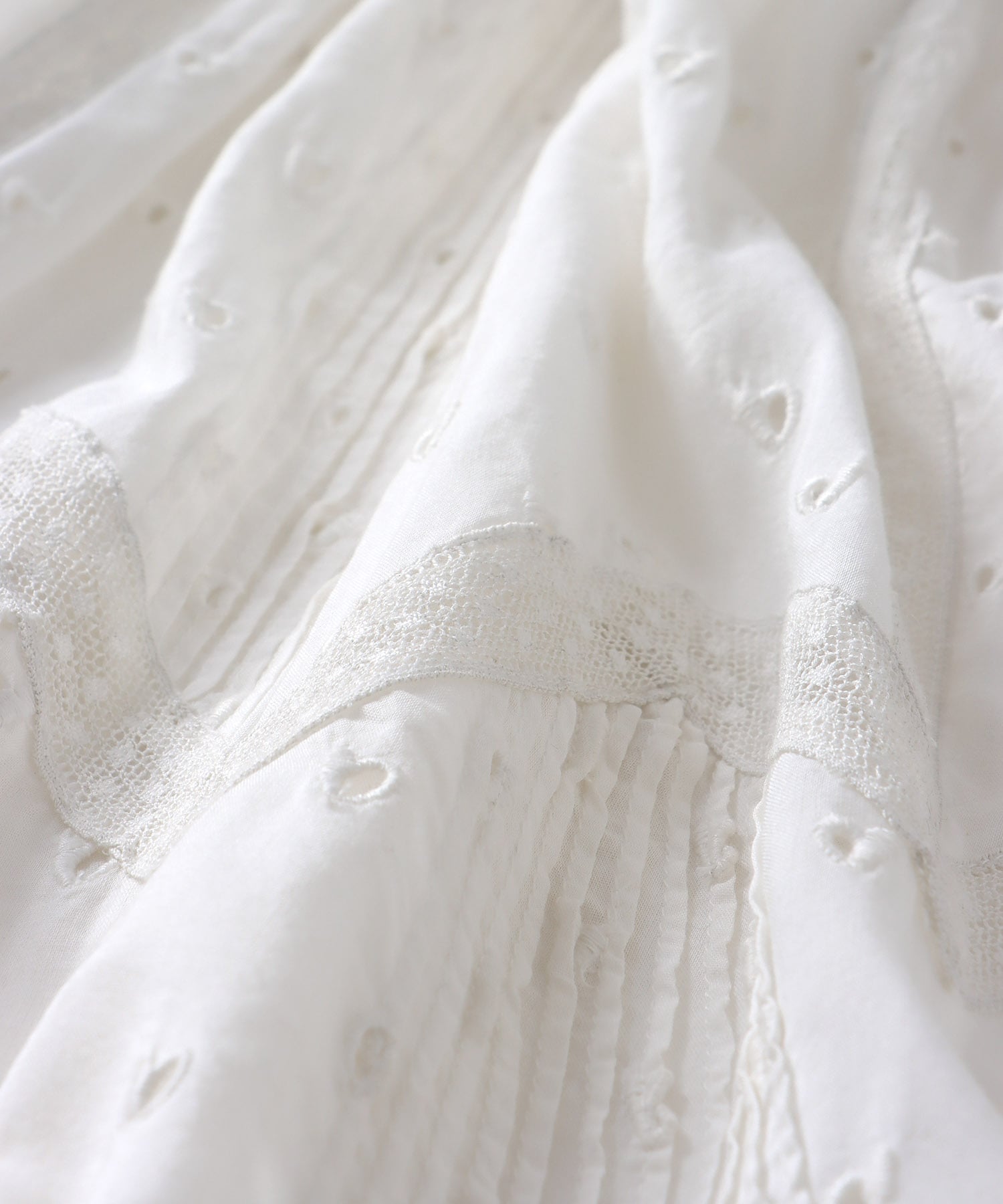 ＜VENIT＞COTTON RAYON VINTAGE LACE SKIRT