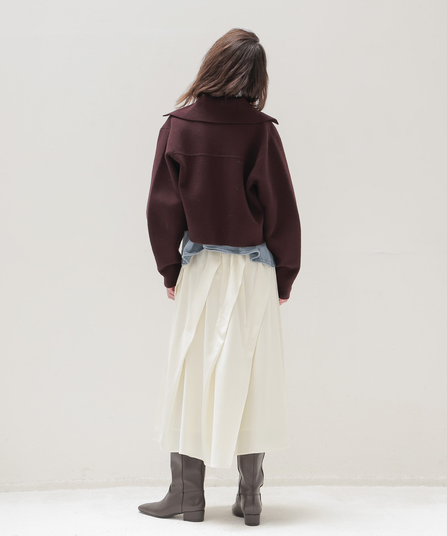 ＜VENIT＞DOUBLE FACE KNIT CARDIGAN