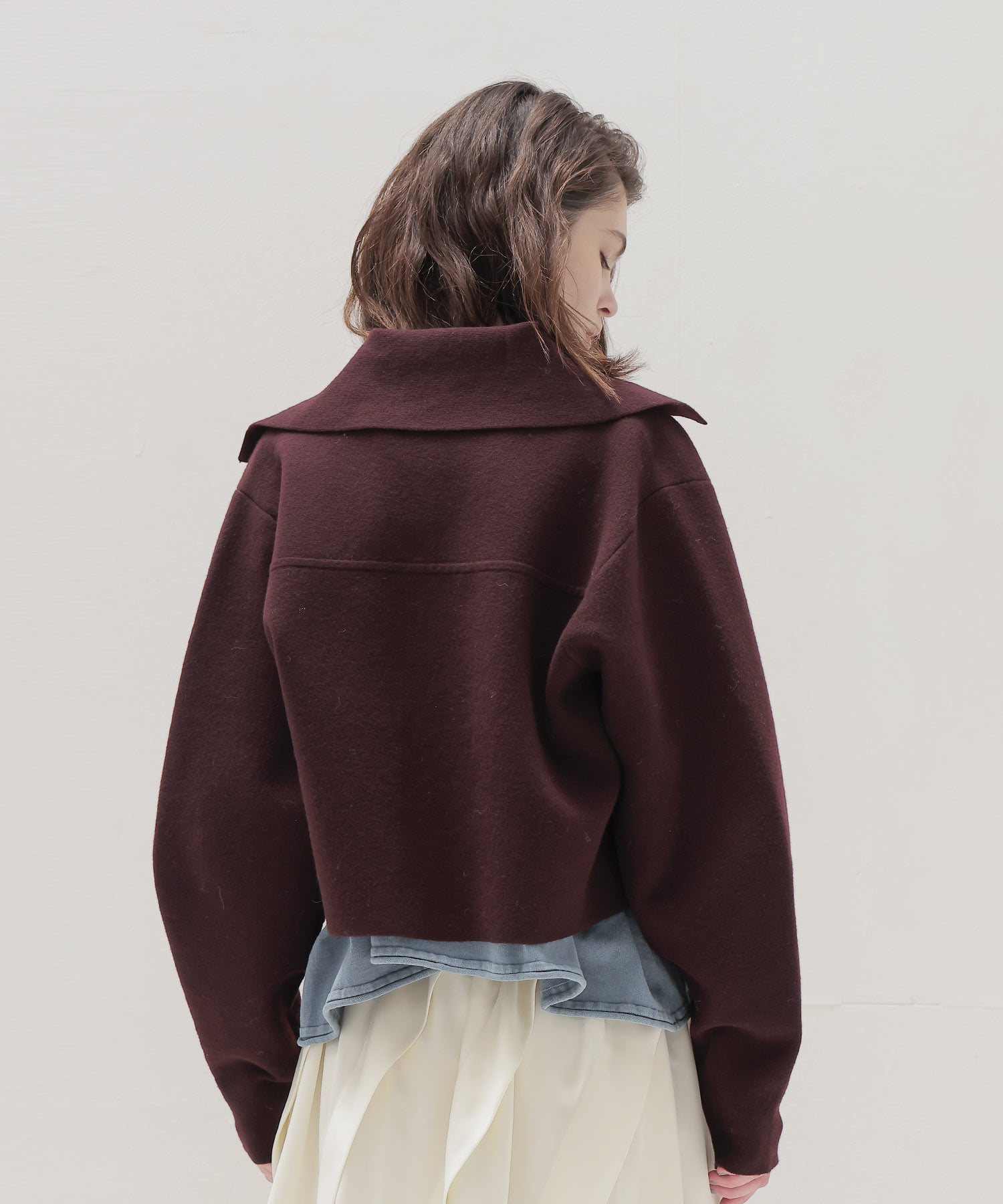 ＜VENIT＞DOUBLE FACE KNIT CARDIGAN