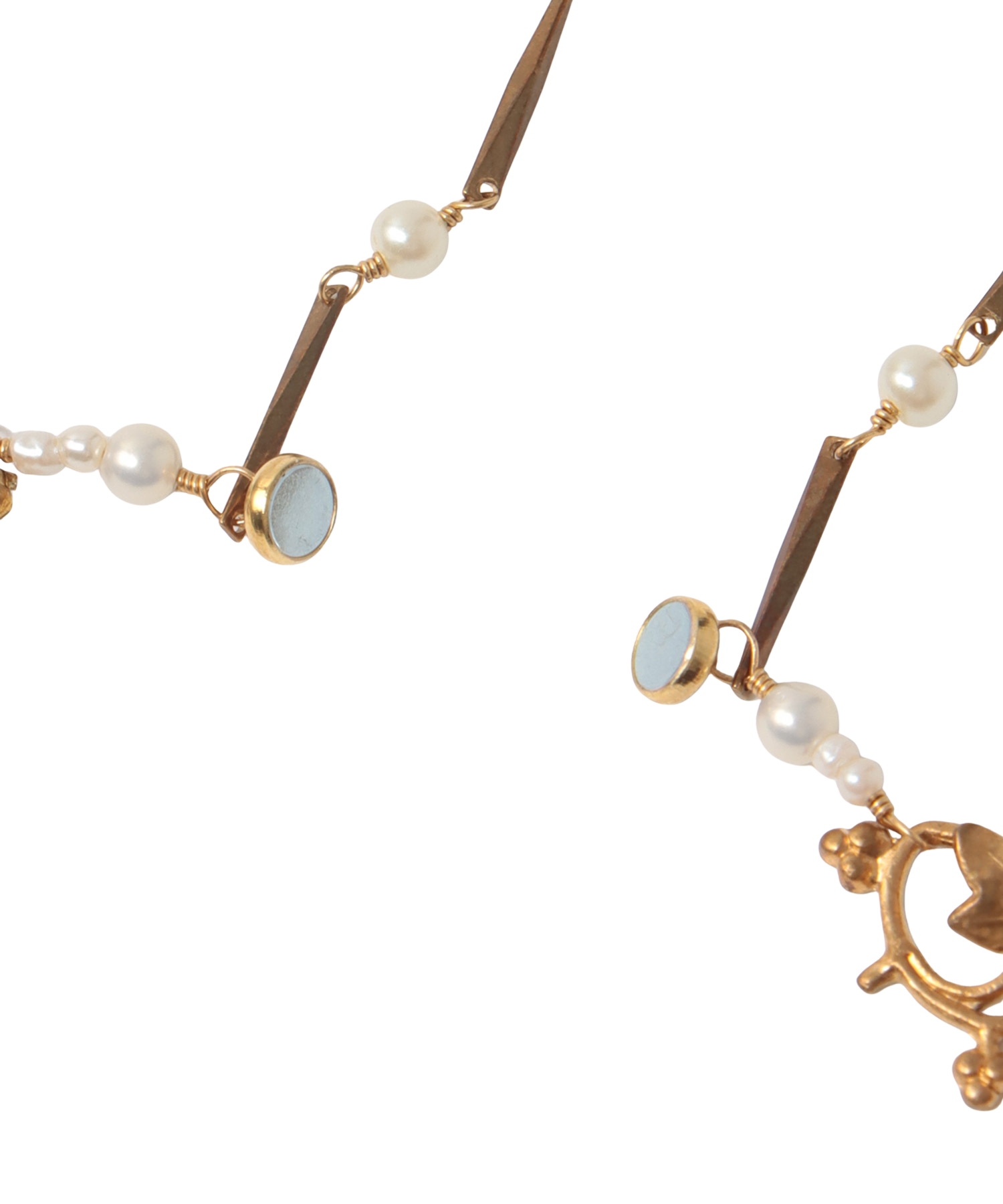 ＜monshiro＞budou nitori Lariat necklace