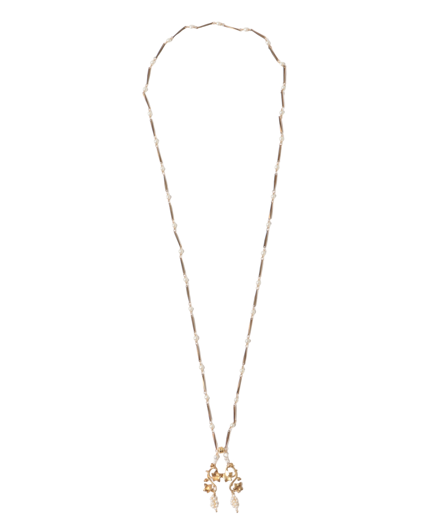 ＜monshiro＞budou nitori Lariat necklace