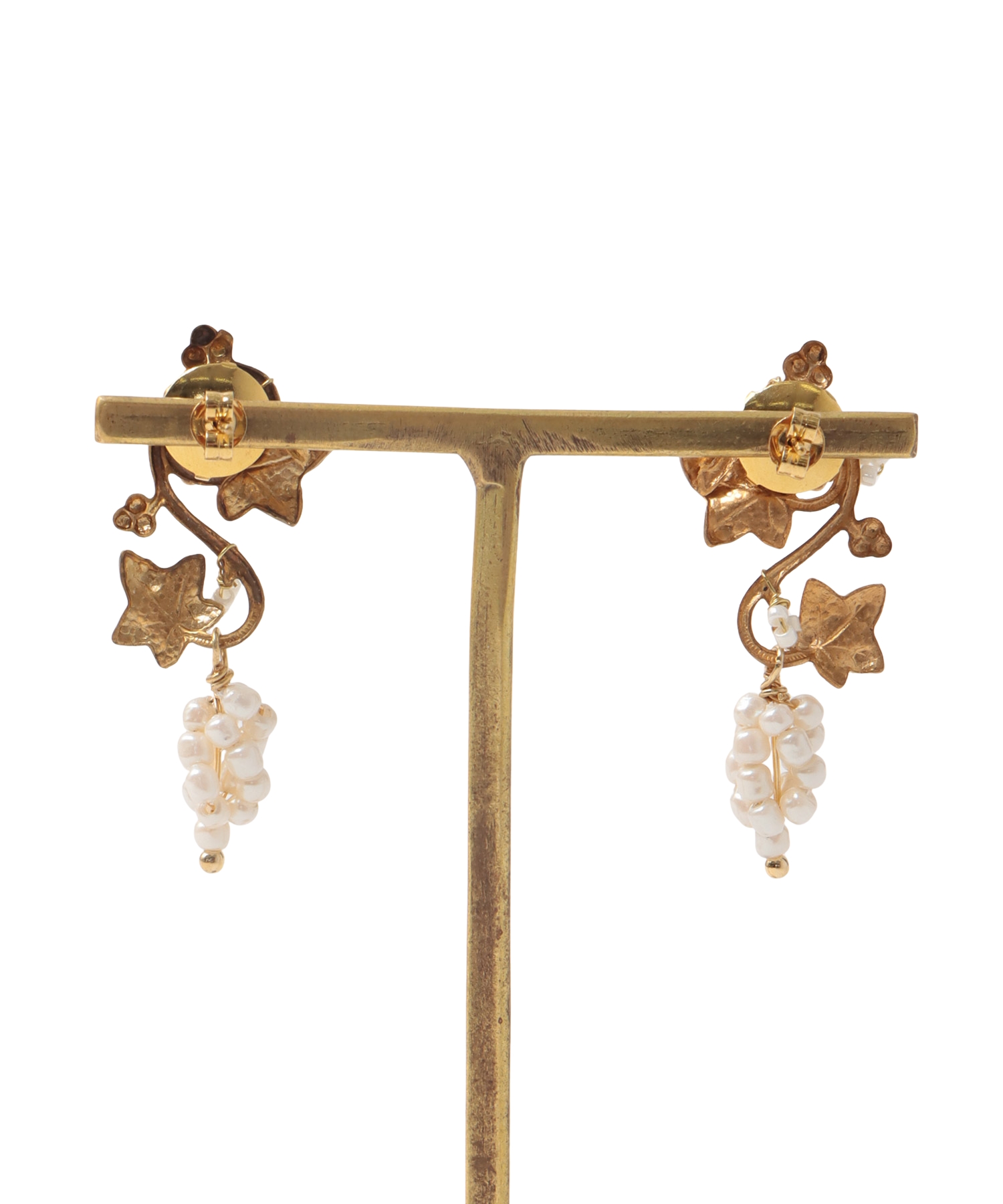 ＜monshiro＞budou leaf earring