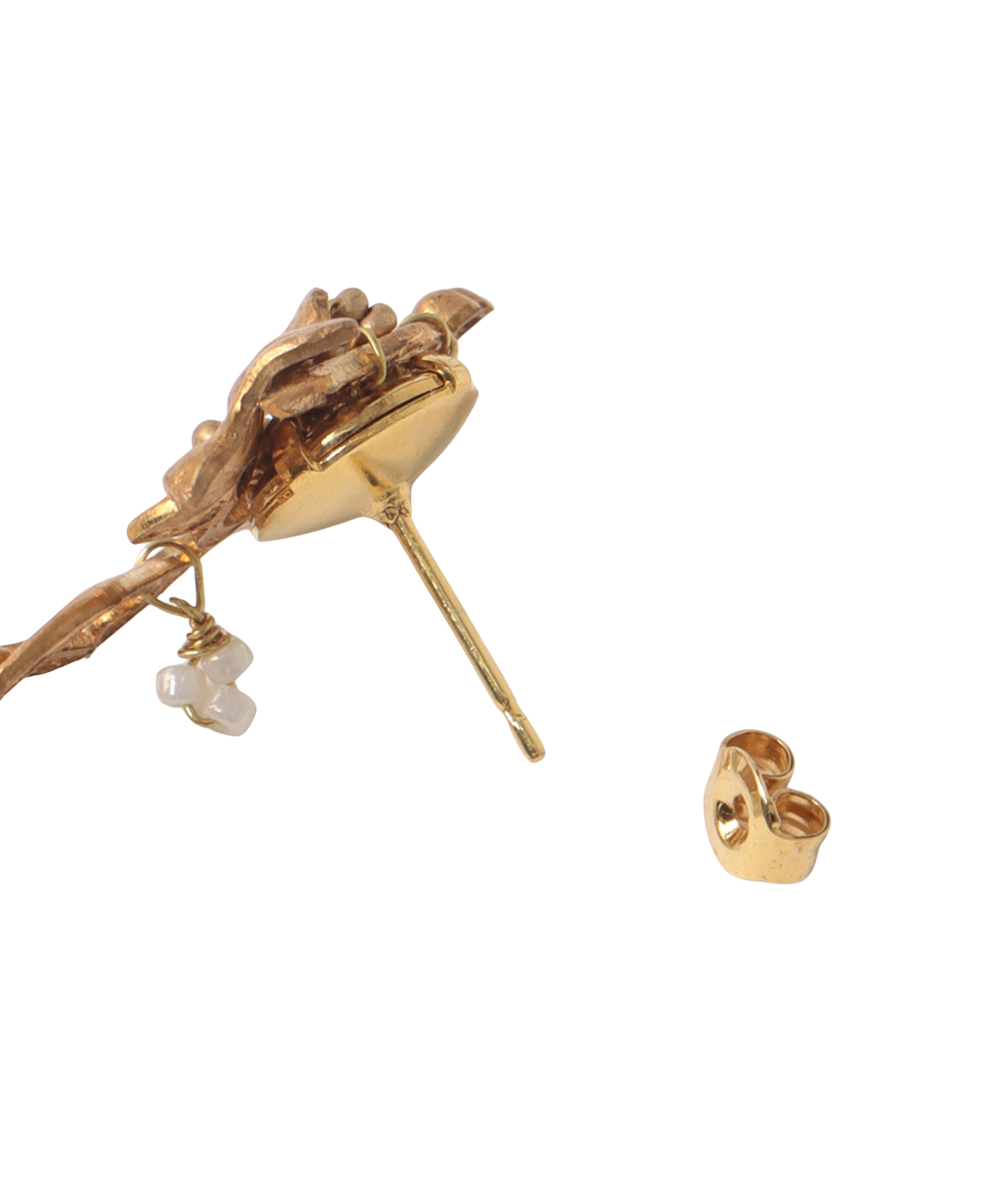 ＜monshiro＞budou leaf earring